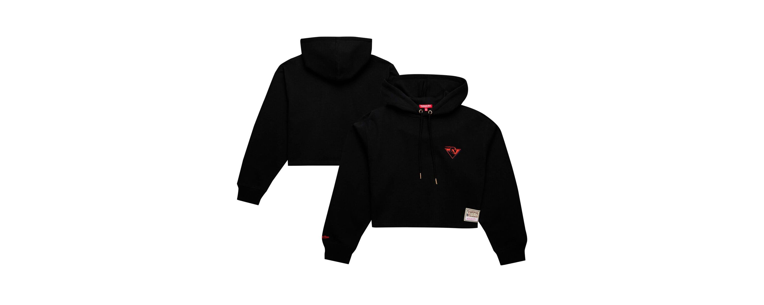 NBA Golden State Warriors Hardwood Classics Cropped Pullover Hoodie