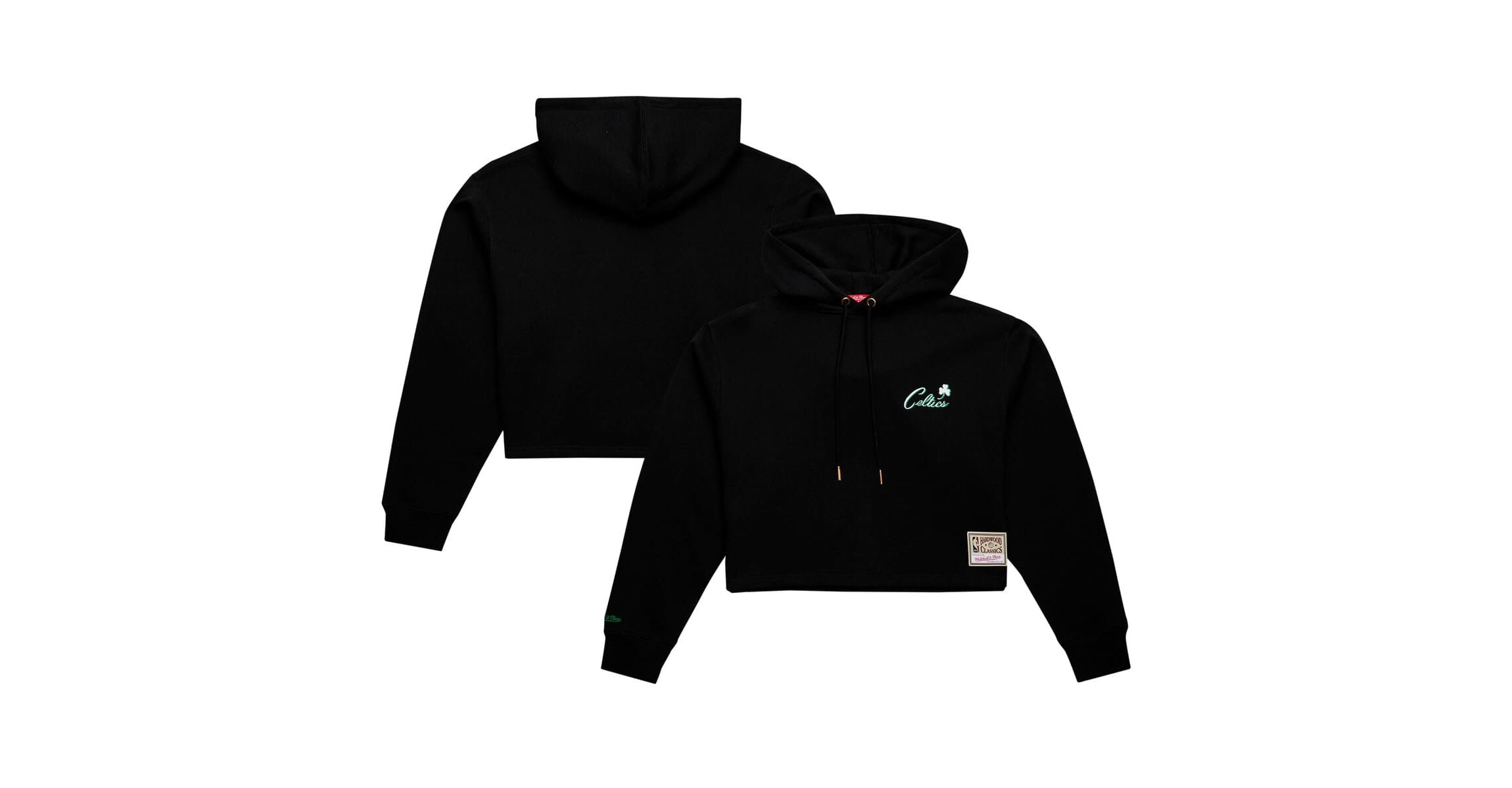 NBA Boston Celtics Hardwood Classics Cropped Pullover Hoodie