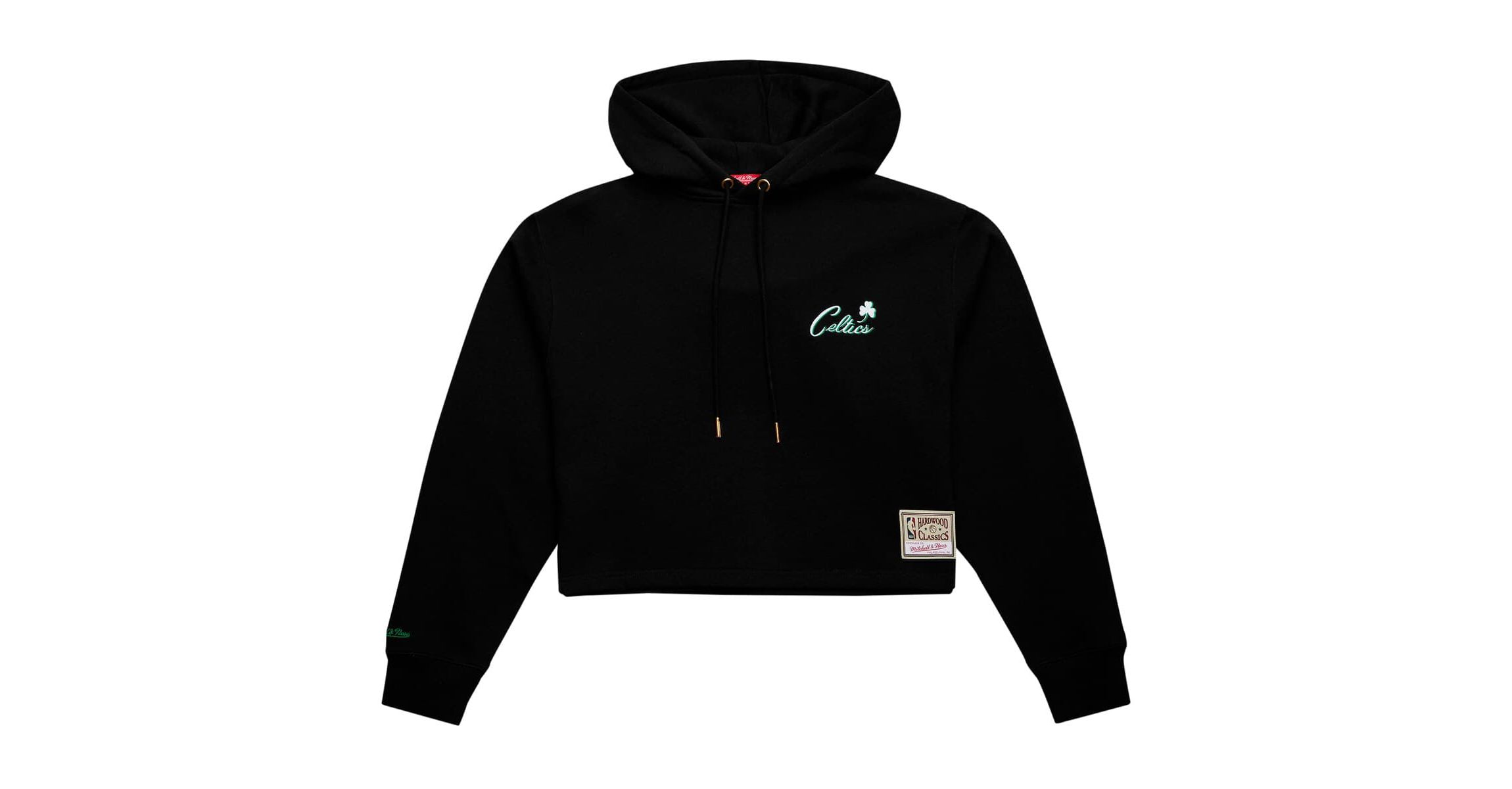 NBA Boston Celtics Hardwood Classics Cropped Pullover Hoodie