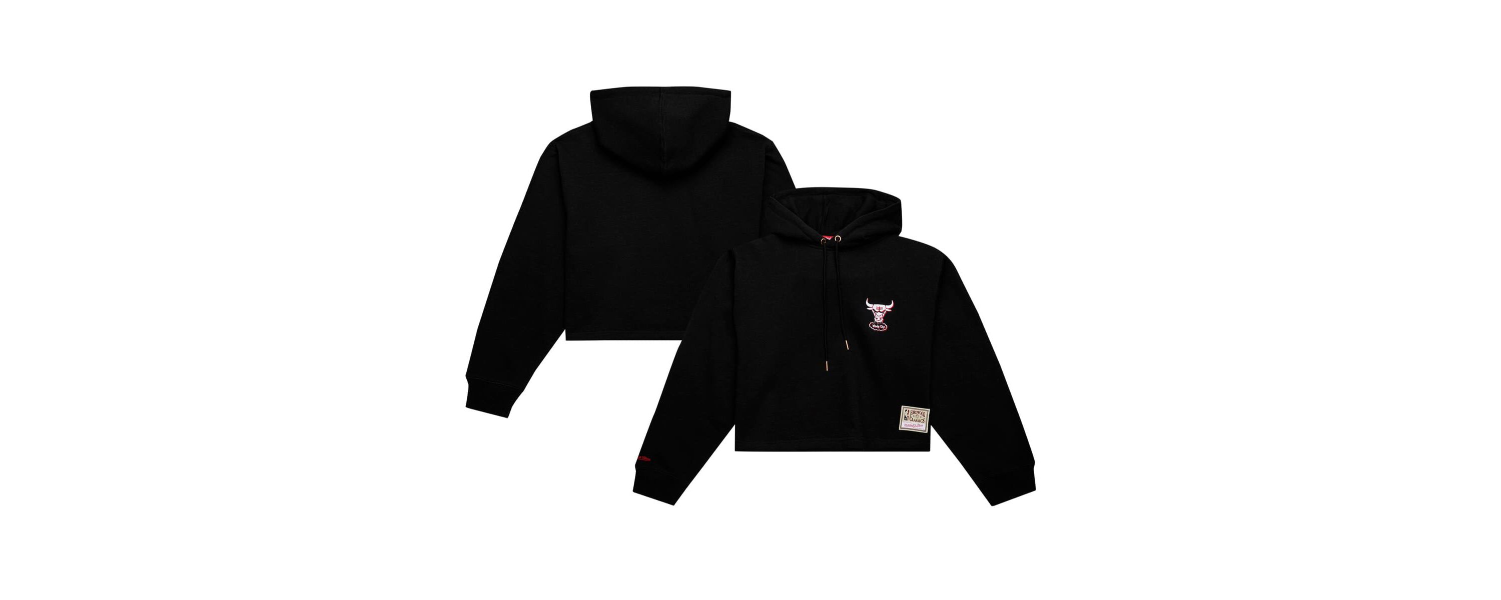 NBA Chicago Bulls Hardwood Classics Cropped Pullover Hoodie