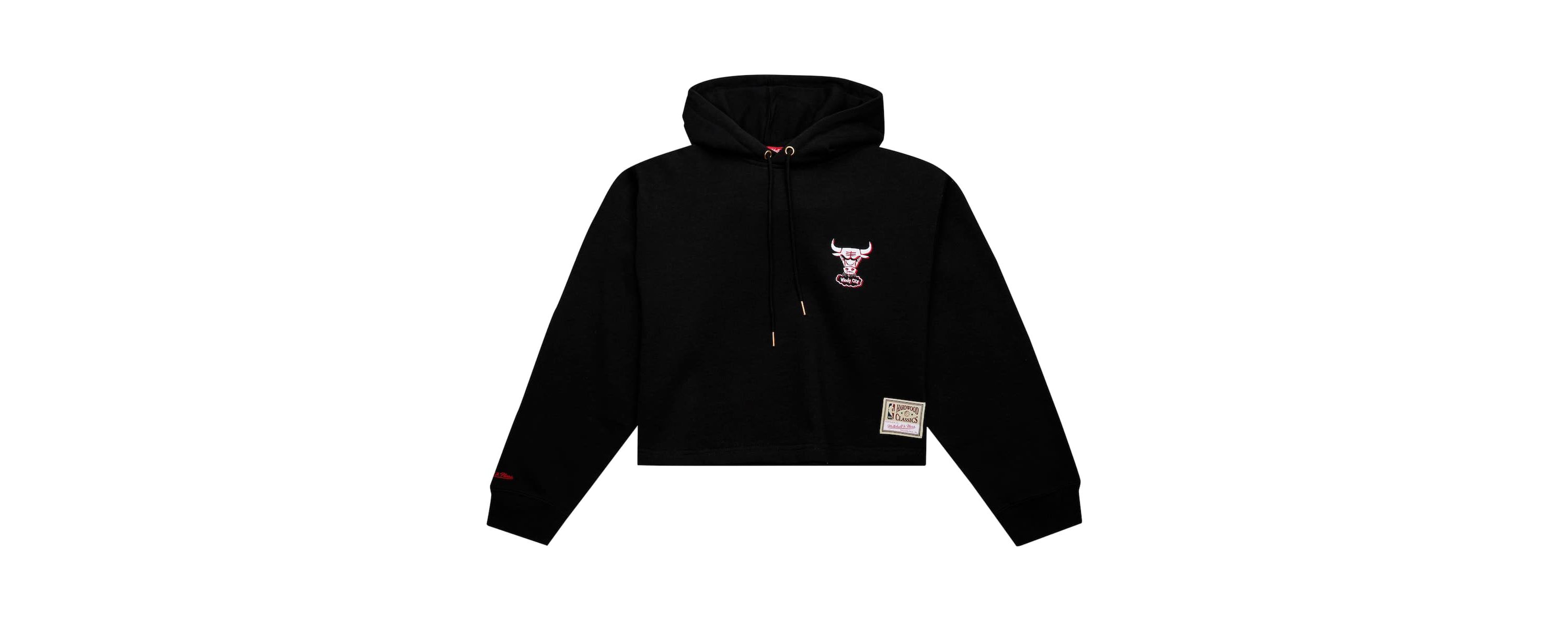 NBA Chicago Bulls Hardwood Classics Cropped Pullover Hoodie