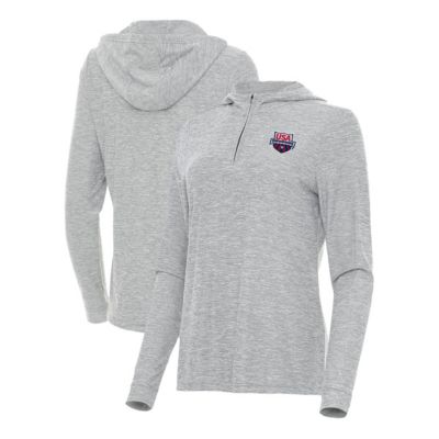 Antigua Olympics USA Swimming Daybreak Quarter-Zip Pullover Hoodie