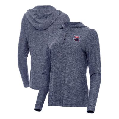 Antigua Olympics USA Swimming Daybreak Quarter-Zip Pullover Hoodie