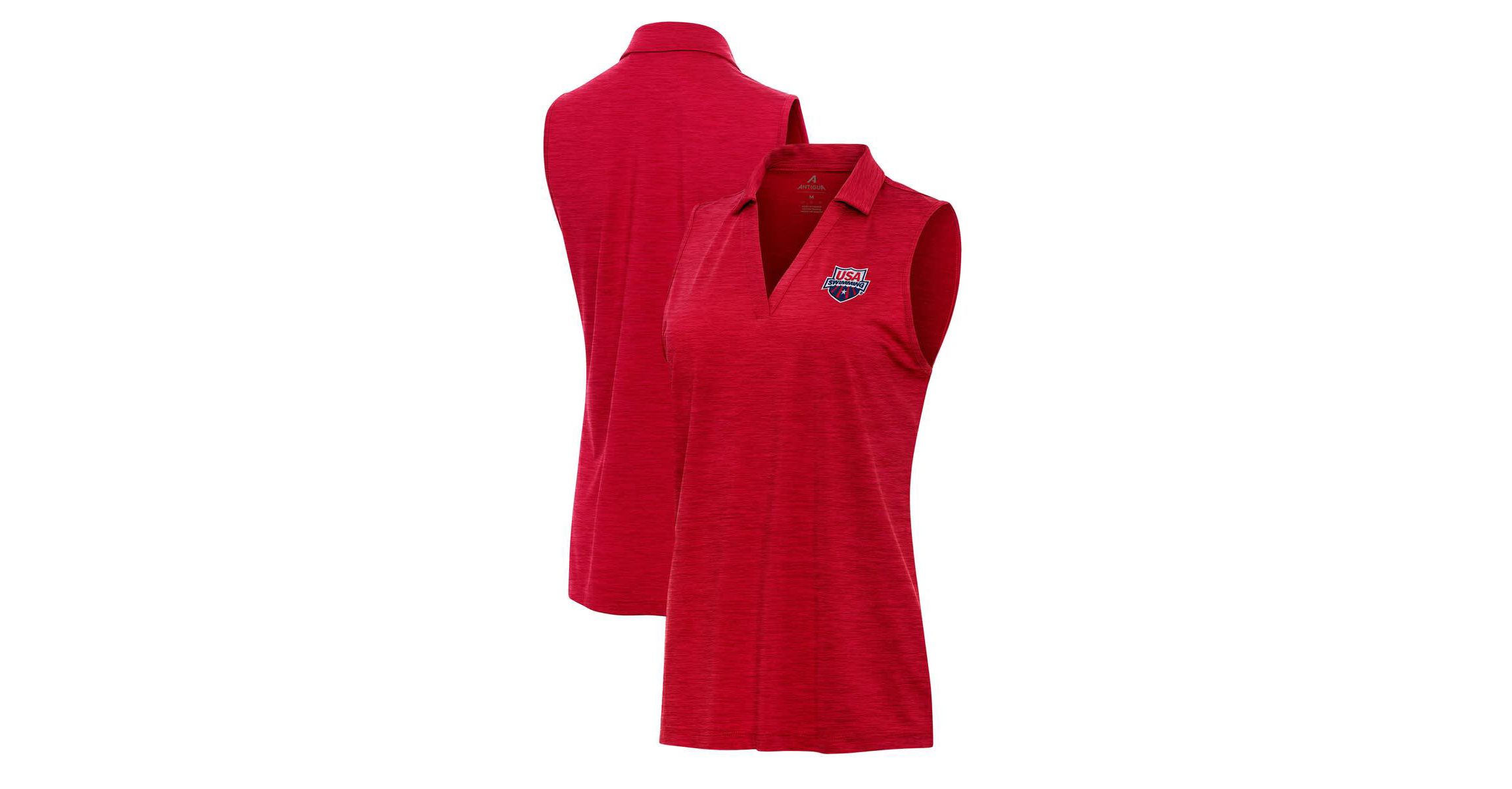 Olympics USA Swimming Layout Sleeveless Polo