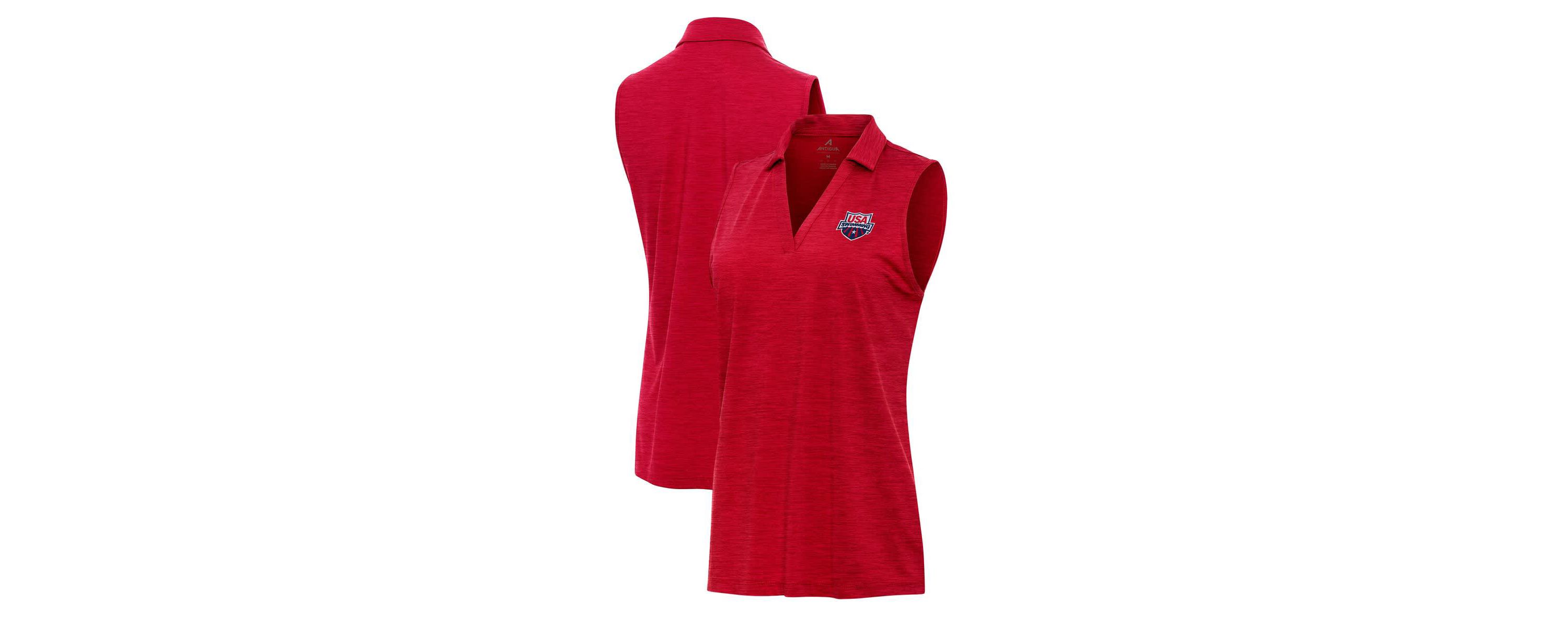 Olympics USA Swimming Layout Sleeveless Polo