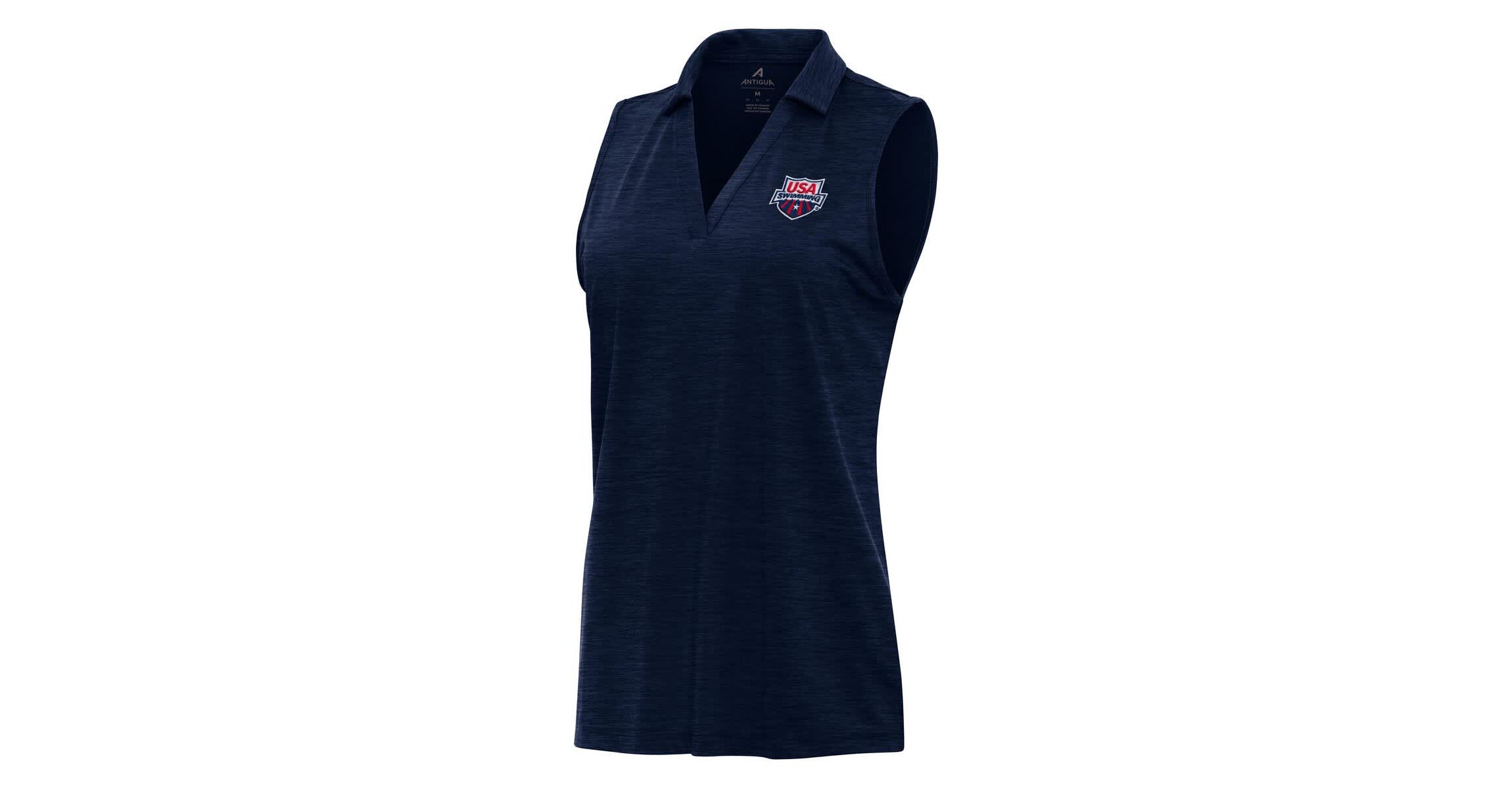 Olympics USA Swimming Layout Sleeveless Polo