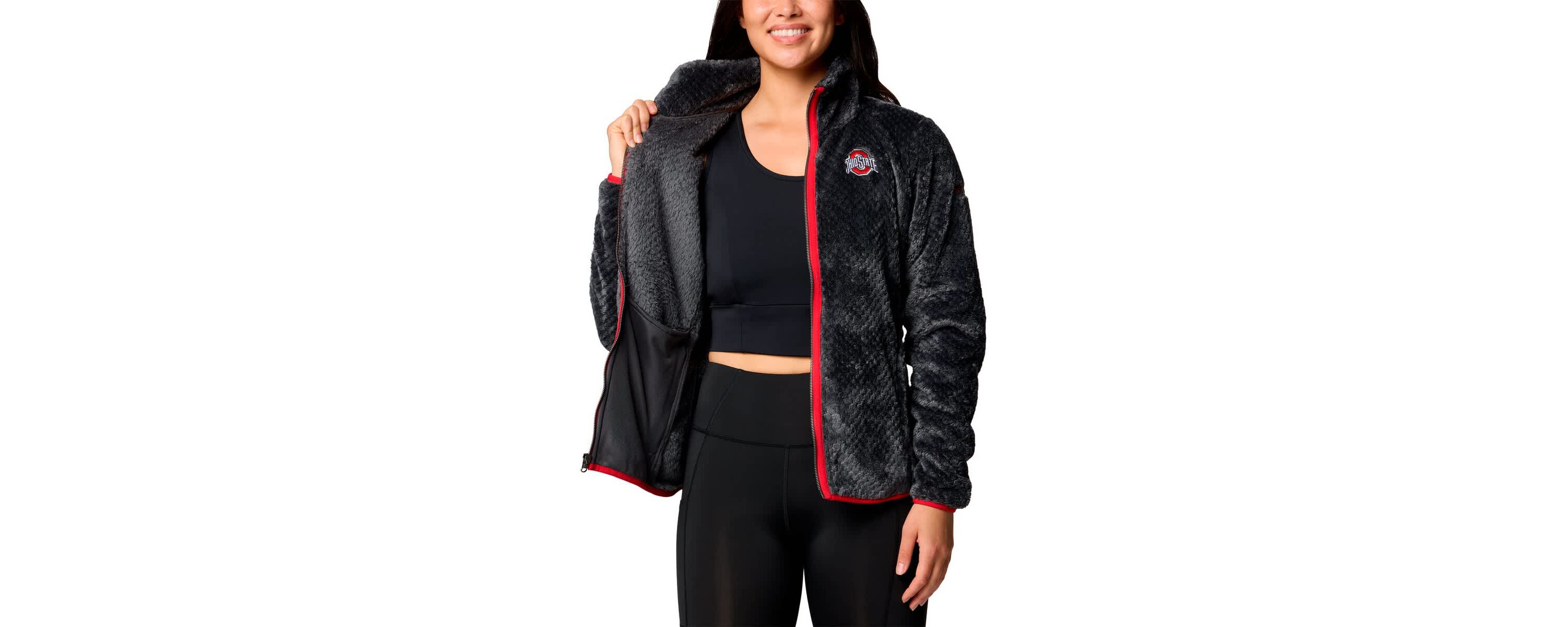 NCAA Ohio State Buckeyes Fireside II Sherpa Full-Zip Jacket