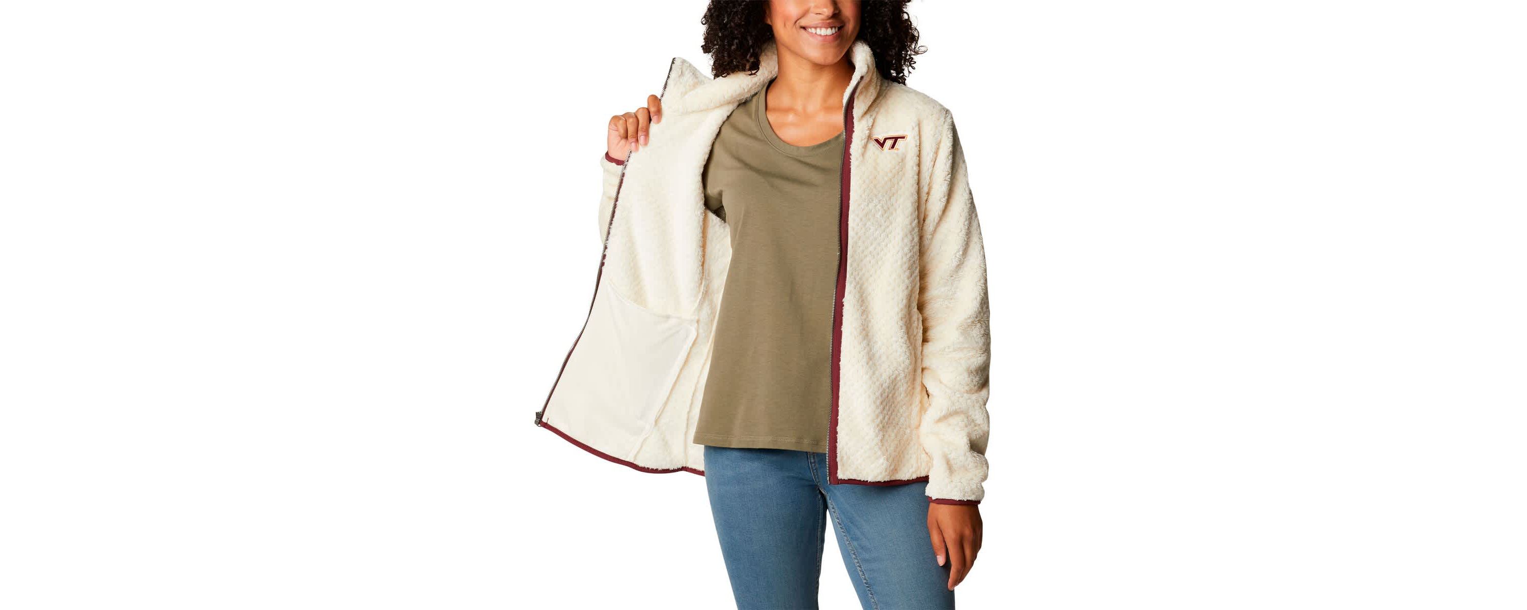 NCAA Virginia Tech Hokies Fireside II Sherpa Full-Zip Jacket