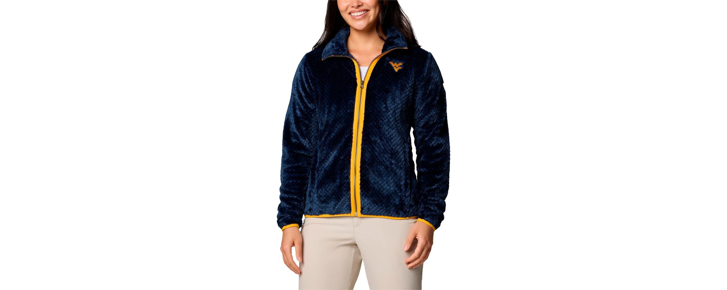 NCAA West Virginia Mountaineers Fireside II Sherpa Full-Zip Jacket