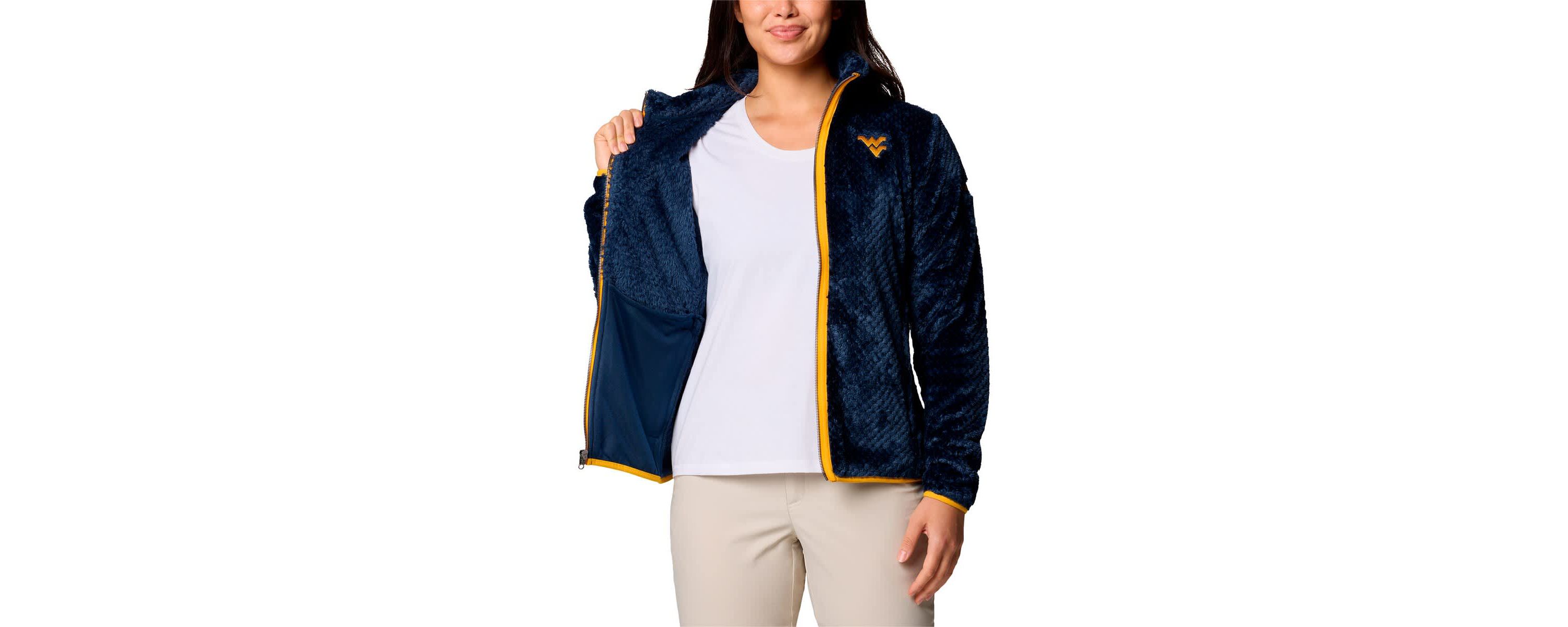NCAA West Virginia Mountaineers Fireside II Sherpa Full-Zip Jacket