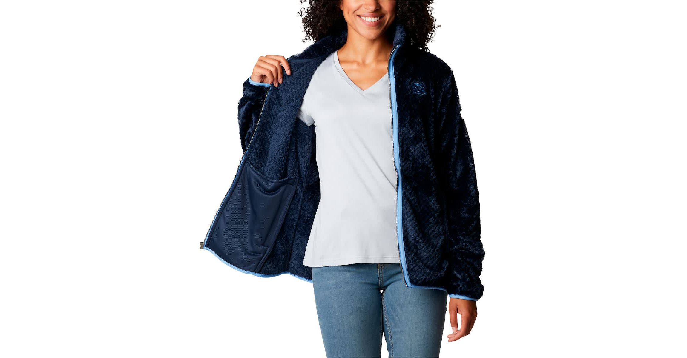 NCAA North Carolina Tar Heels Fireside II Sherpa Full-Zip Jacket