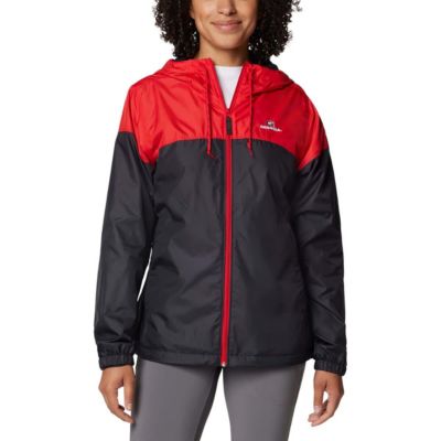 Columbia NCAA Red Black Georgia Bulldogs Flash Forward Full Zip Hoodie Windbreaker Jacket belk