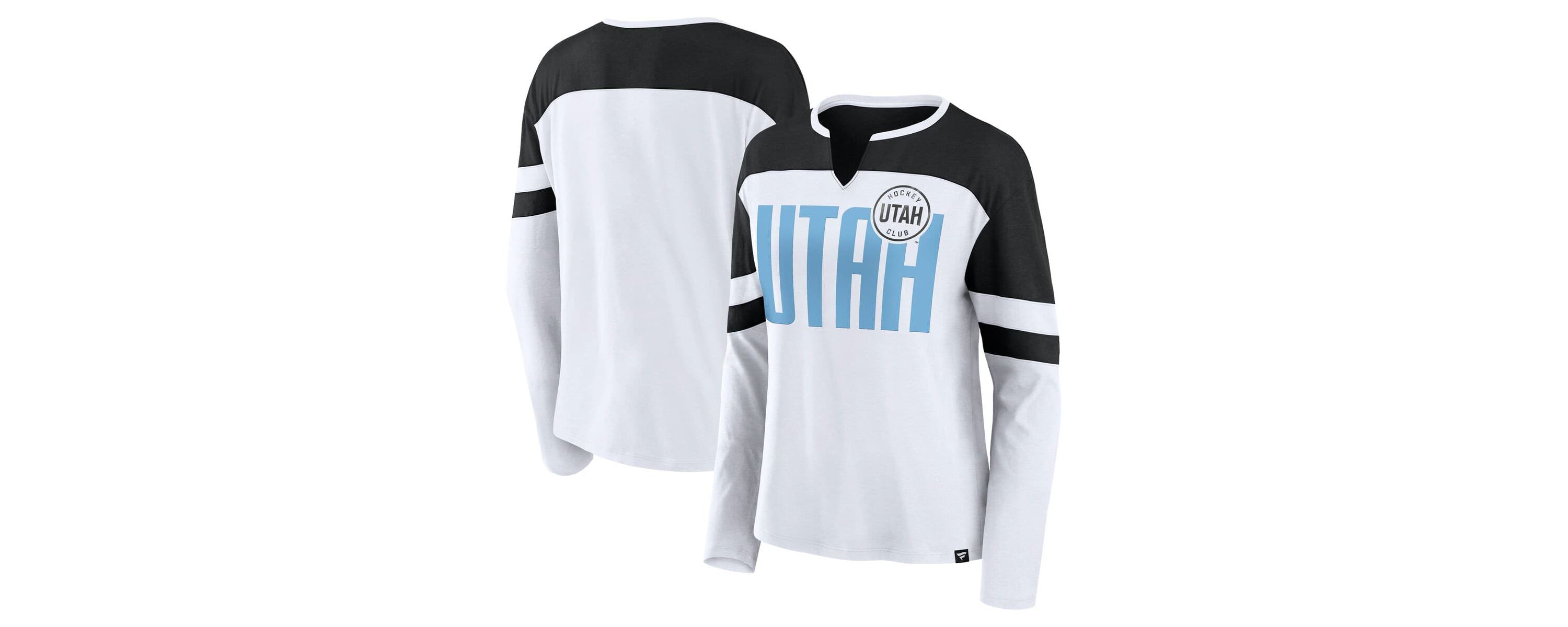 NHL Fanatics Utah Hockey Club Frozen Notch Neck Long Sleeve T-Shirt