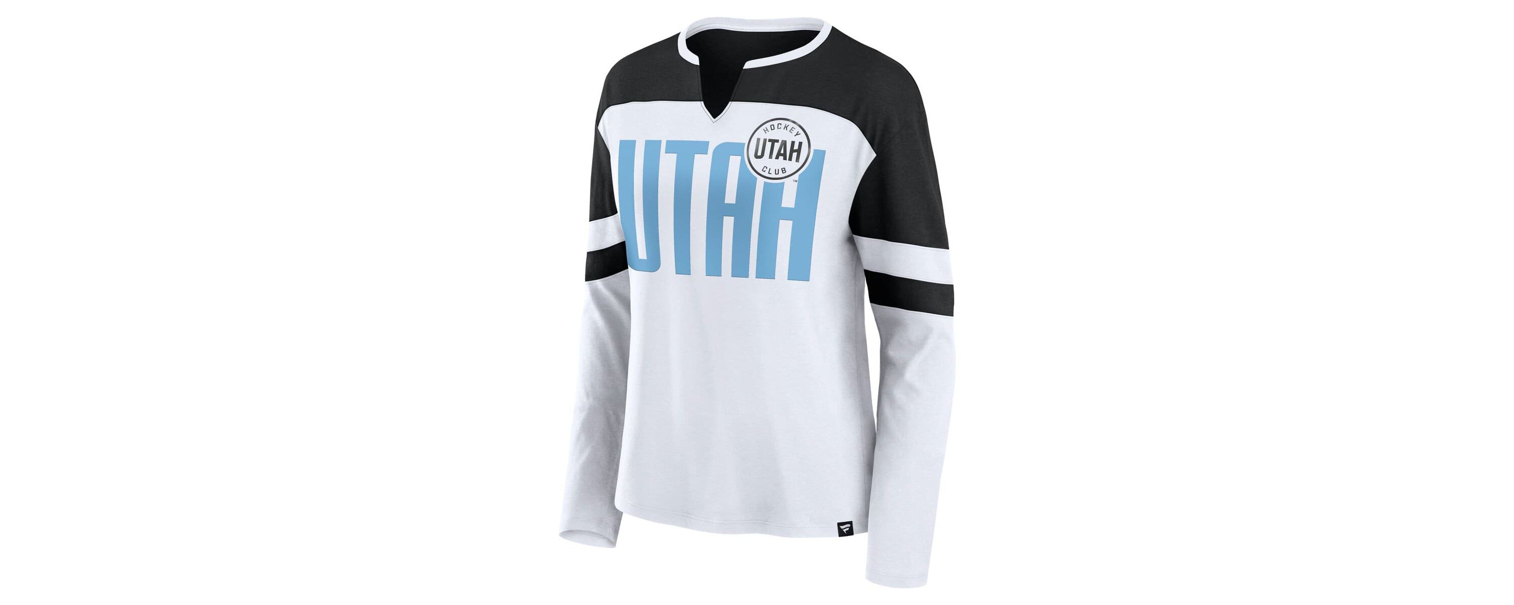 NHL Fanatics Utah Hockey Club Frozen Notch Neck Long Sleeve T-Shirt