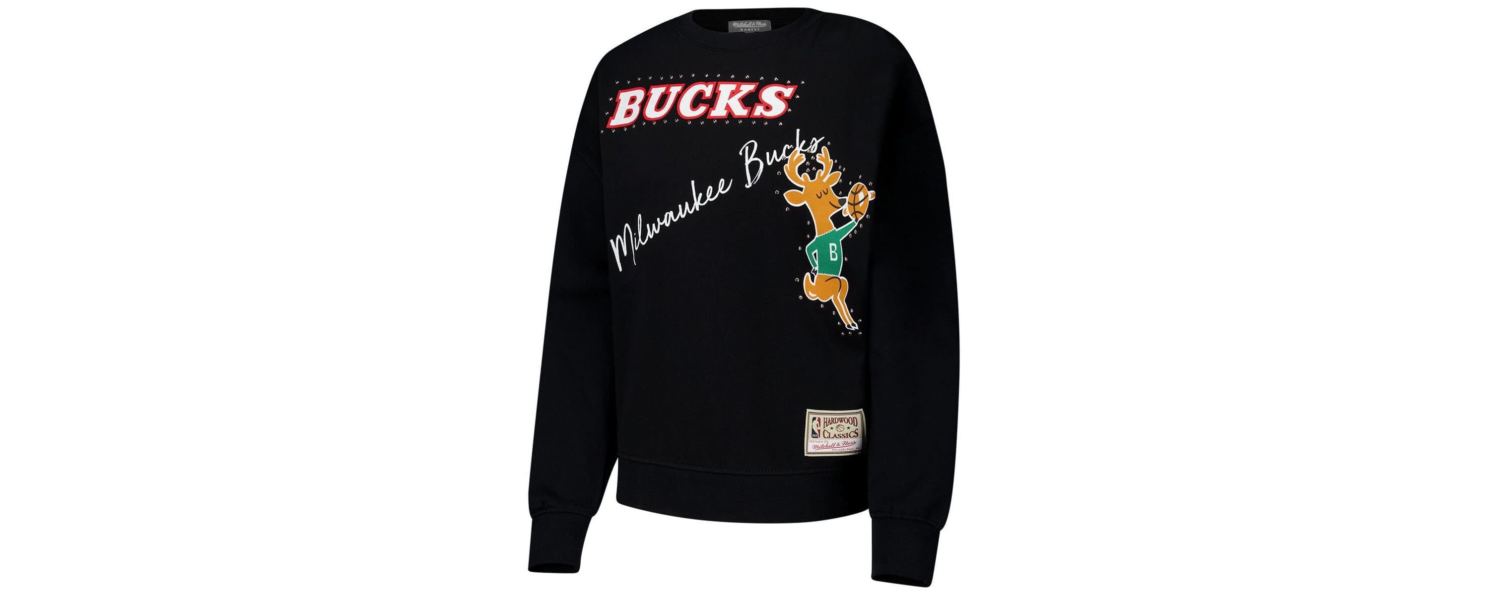 NBA Milwaukee Bucks Hardwood Classics Home Team Pullover Sweatshirt