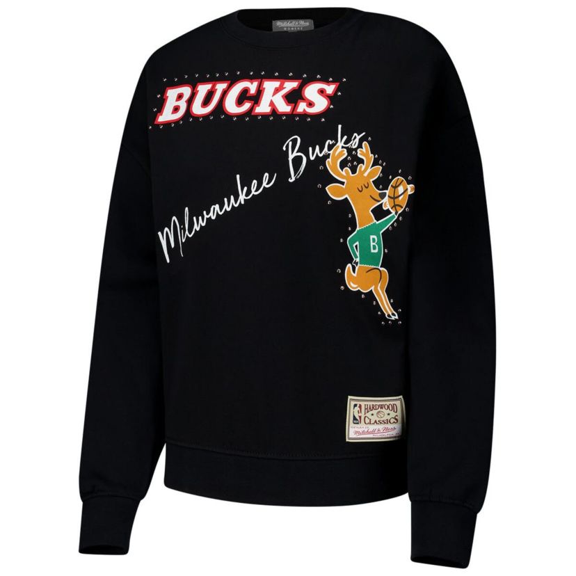 NBA Milwaukee Bucks Hardwood Classics Home Team Pullover Sweatshirt