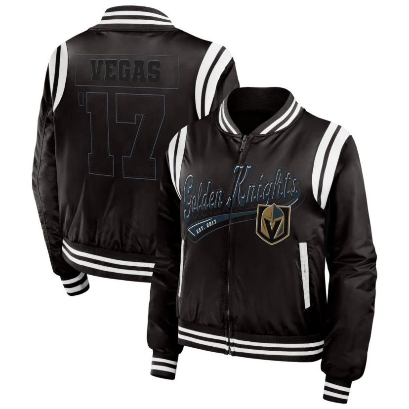 NHL Vegas Golden Knights Baller Full-Zip Bomber Jacket