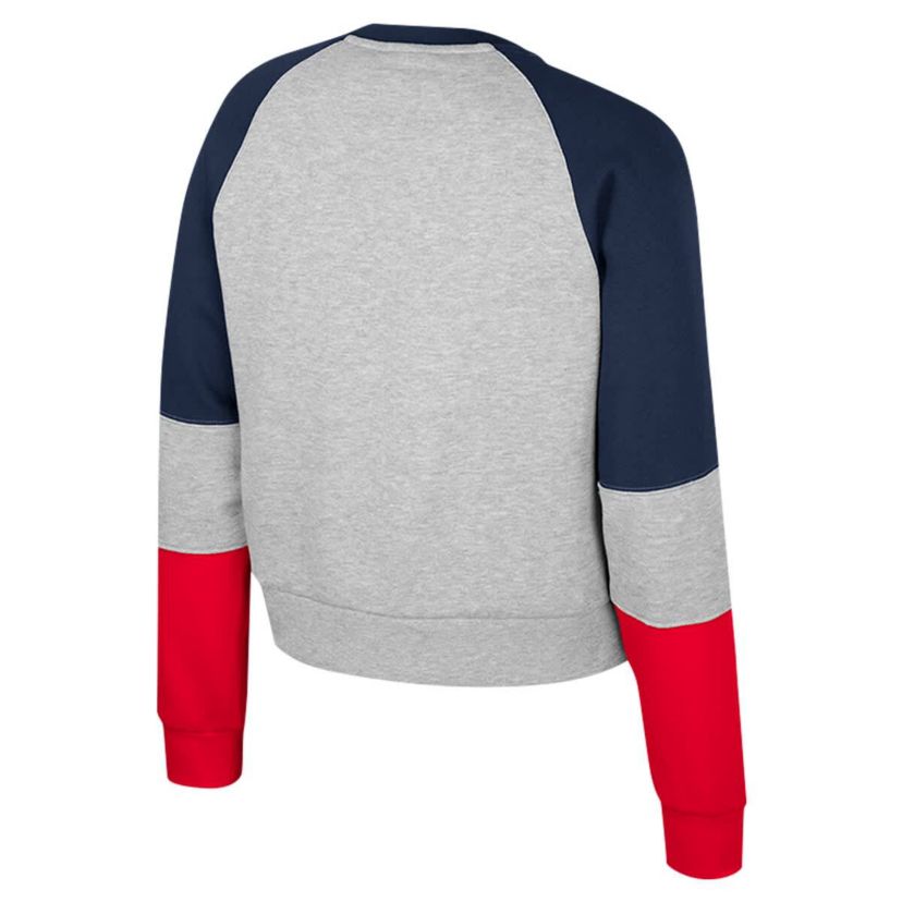 Connecticut Huskies NCAA UConn Huskies Katinka Rhinestone Scoop Neck Pullover Sweatshirt