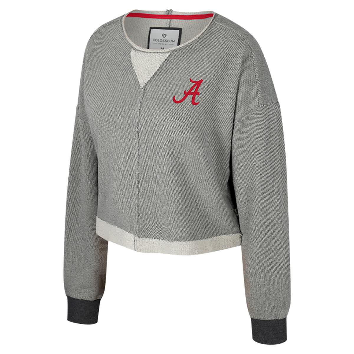 Alabama Crimson Tide NCAA Alabama Tide Magnum Scoop Neck Cropped Pullover Sweatshirt