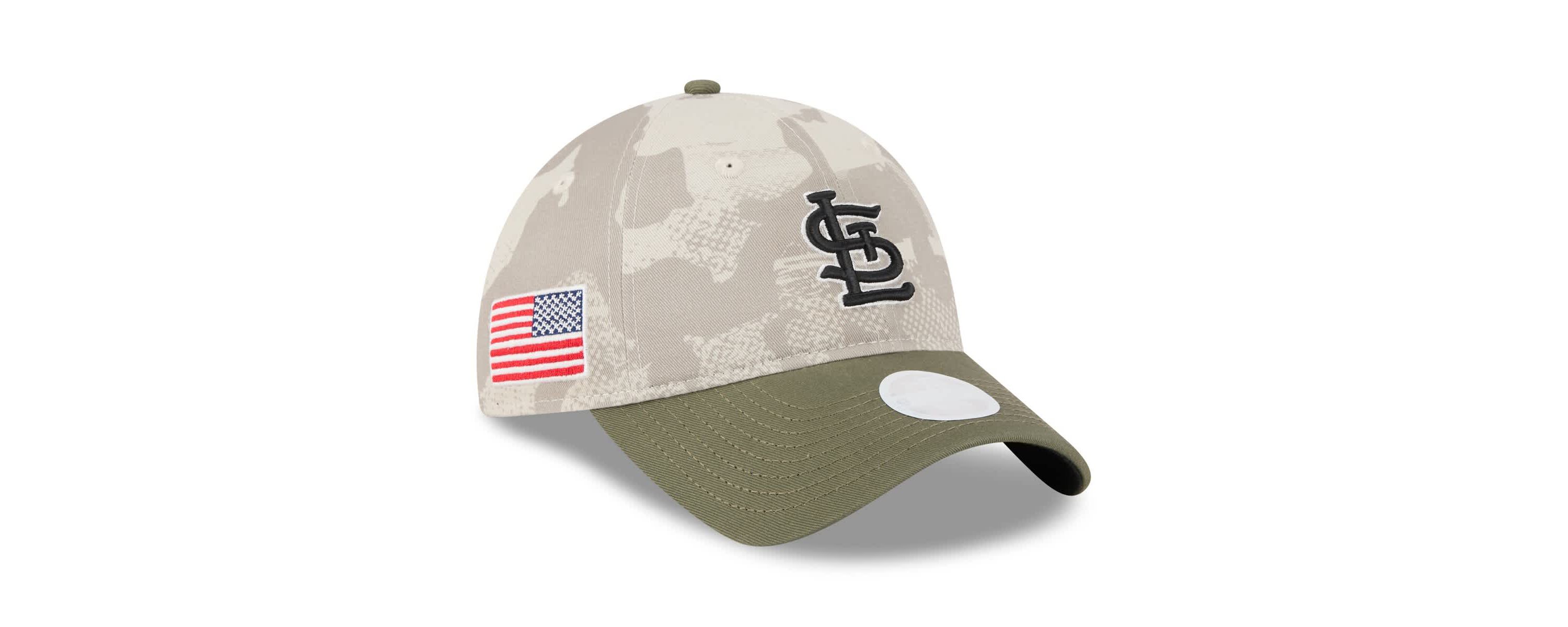 MLB Light Beige/Olive St. Louis Cardinals 2025 Armed Forces Day 9TWENTY Adjustable Hat