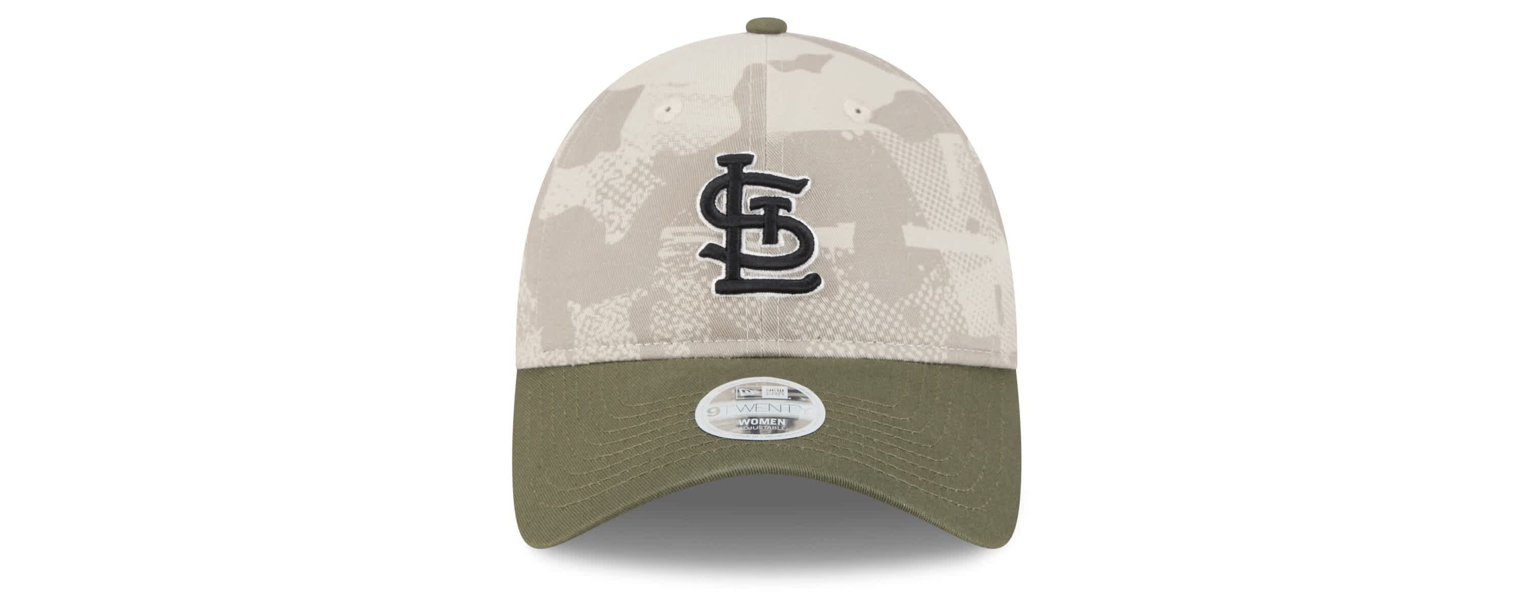 MLB Light Beige/Olive St. Louis Cardinals 2025 Armed Forces Day 9TWENTY Adjustable Hat
