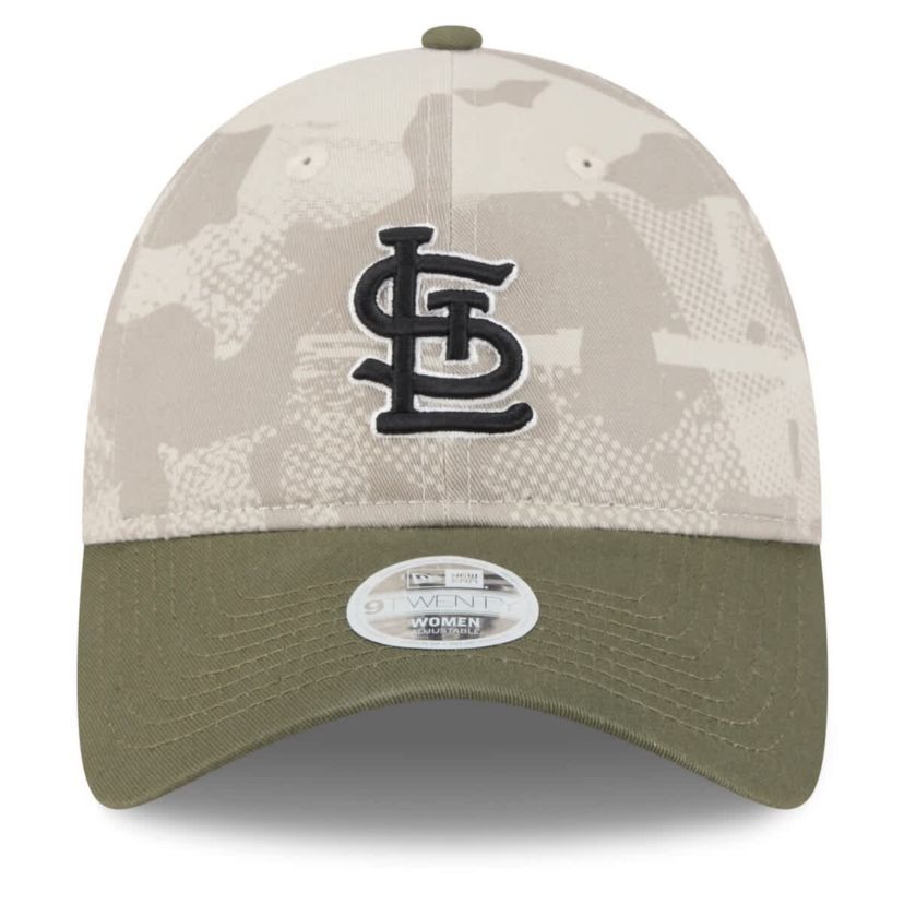 MLB Light Beige/Olive St. Louis Cardinals 2025 Armed Forces Day 9TWENTY Adjustable Hat