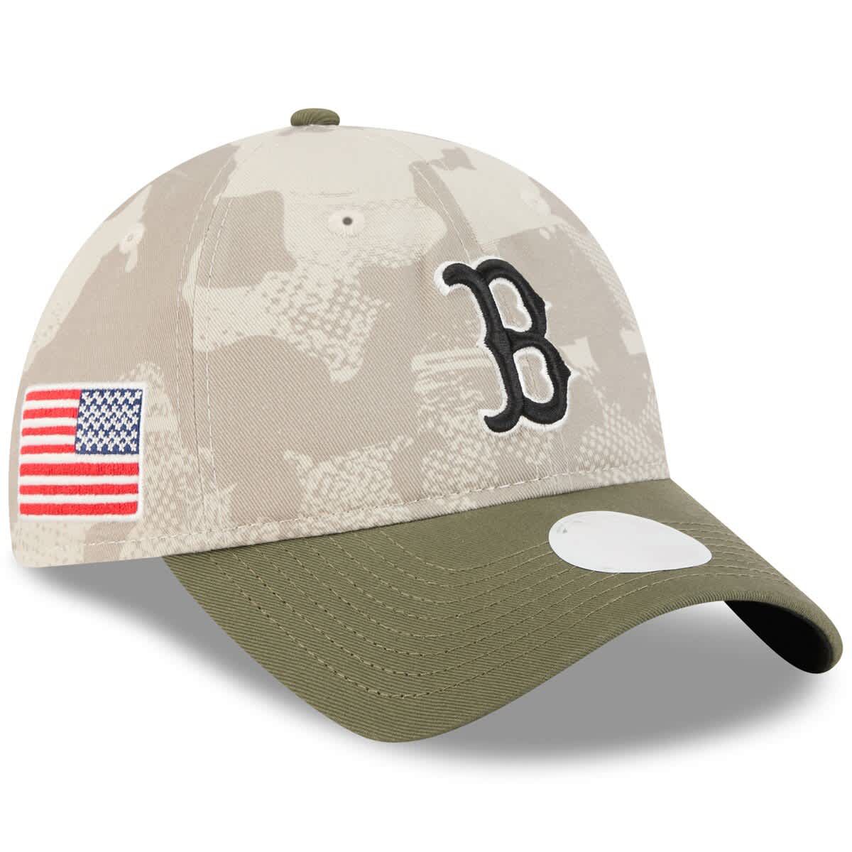 Boston Red Sox MLB Light Beige/Olive Boston Sox 2025 Armed Forces Day 9TWENTY Adjustable Hat