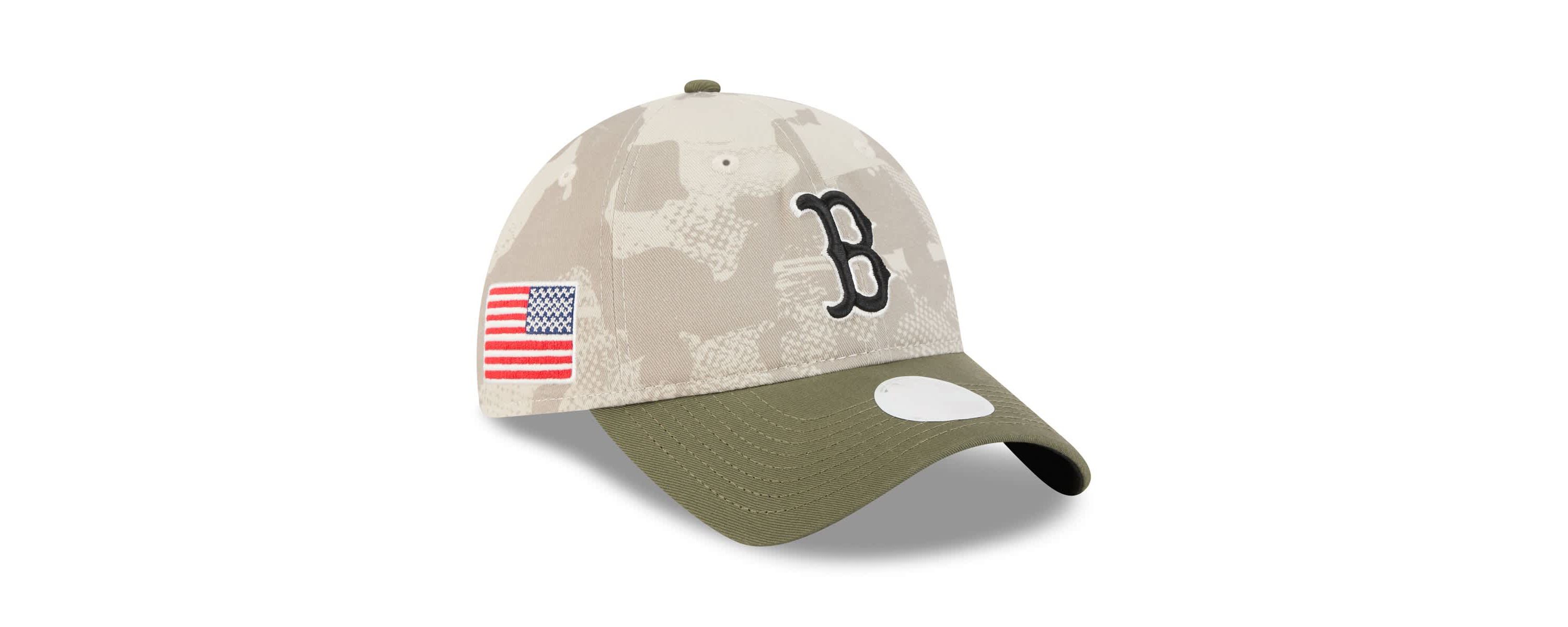 Boston Red Sox MLB Light Beige/Olive Boston Sox 2025 Armed Forces Day 9TWENTY Adjustable Hat