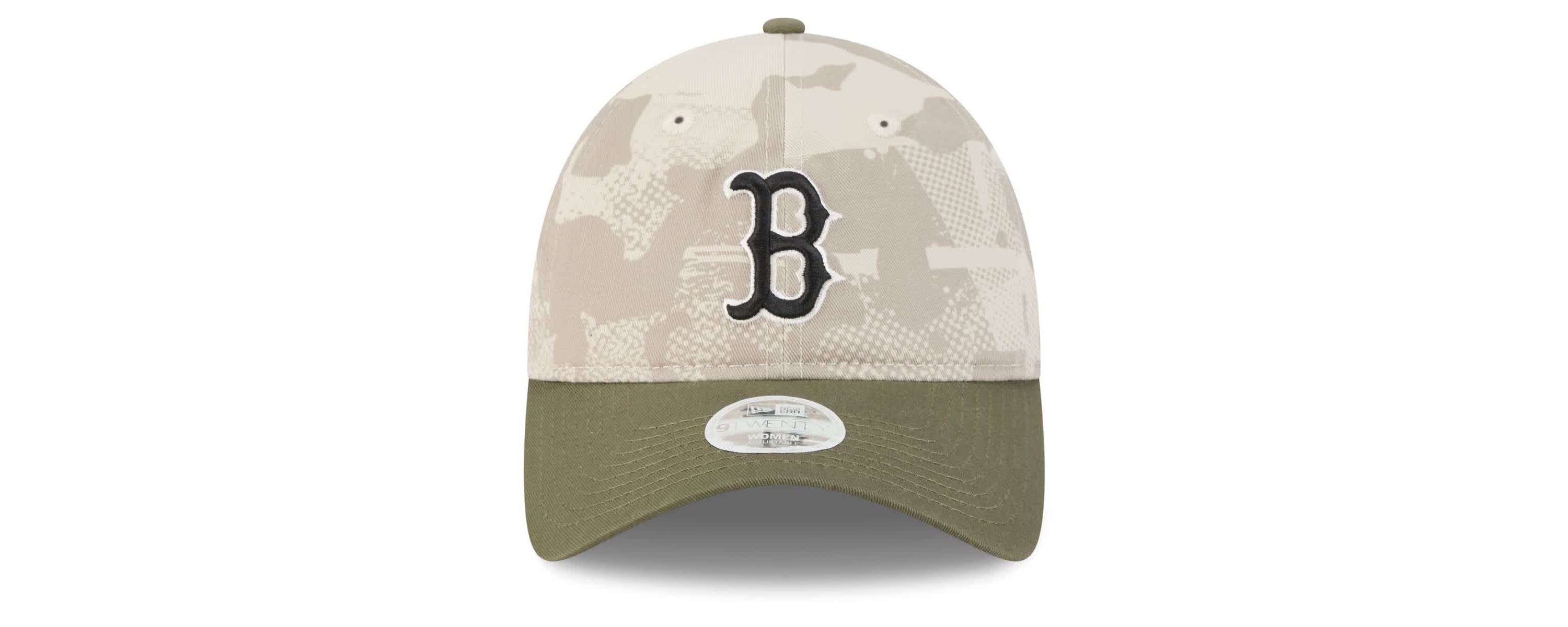 Boston Red Sox MLB Light Beige/Olive Boston Sox 2025 Armed Forces Day 9TWENTY Adjustable Hat