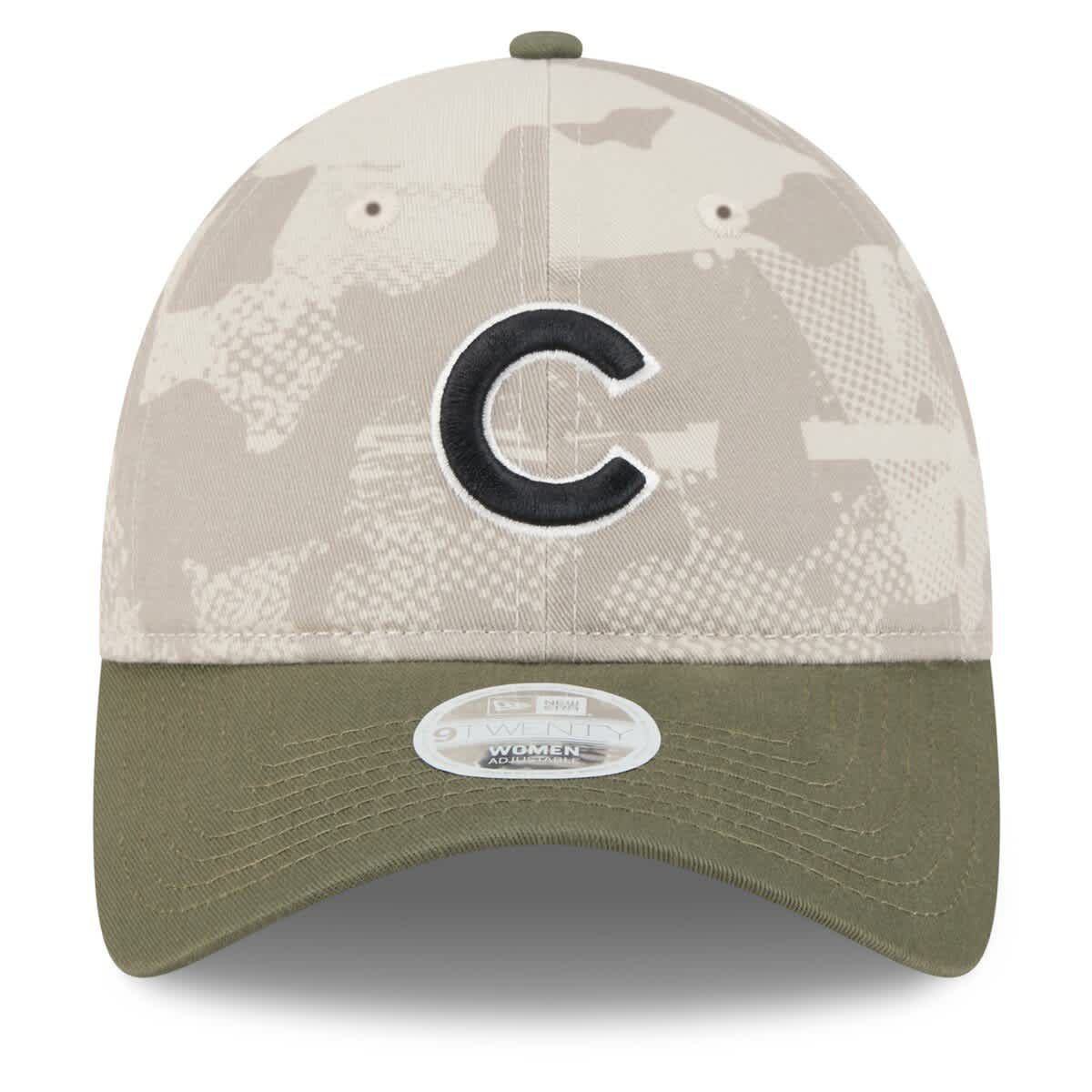 MLB Light Beige/Olive Chicago Cubs 2025 Armed Forces Day 9TWENTY Adjustable Hat