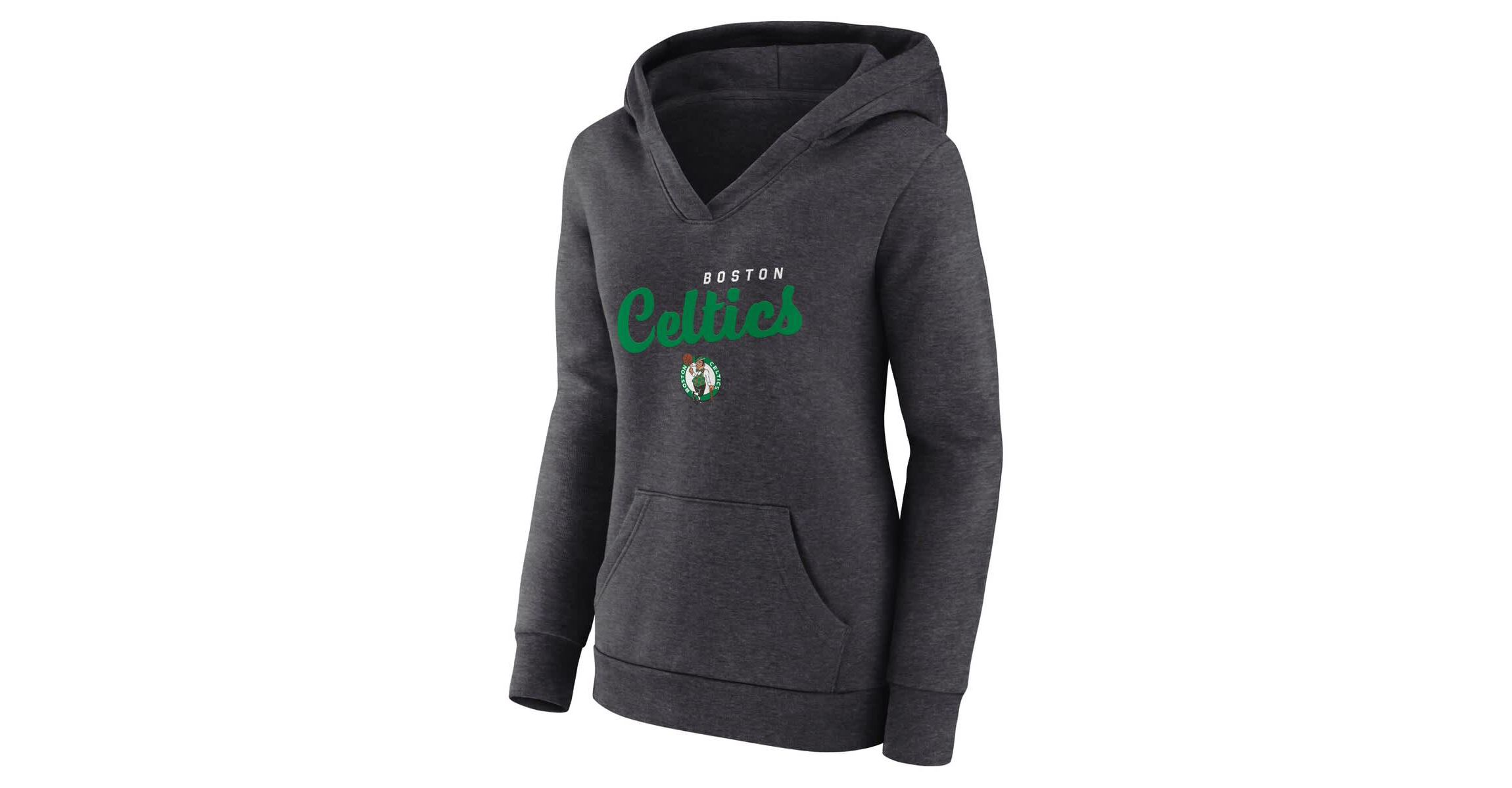 NBA Logo Athletic Boston Celtics Triumphant V-Neck Pullover Hoodie