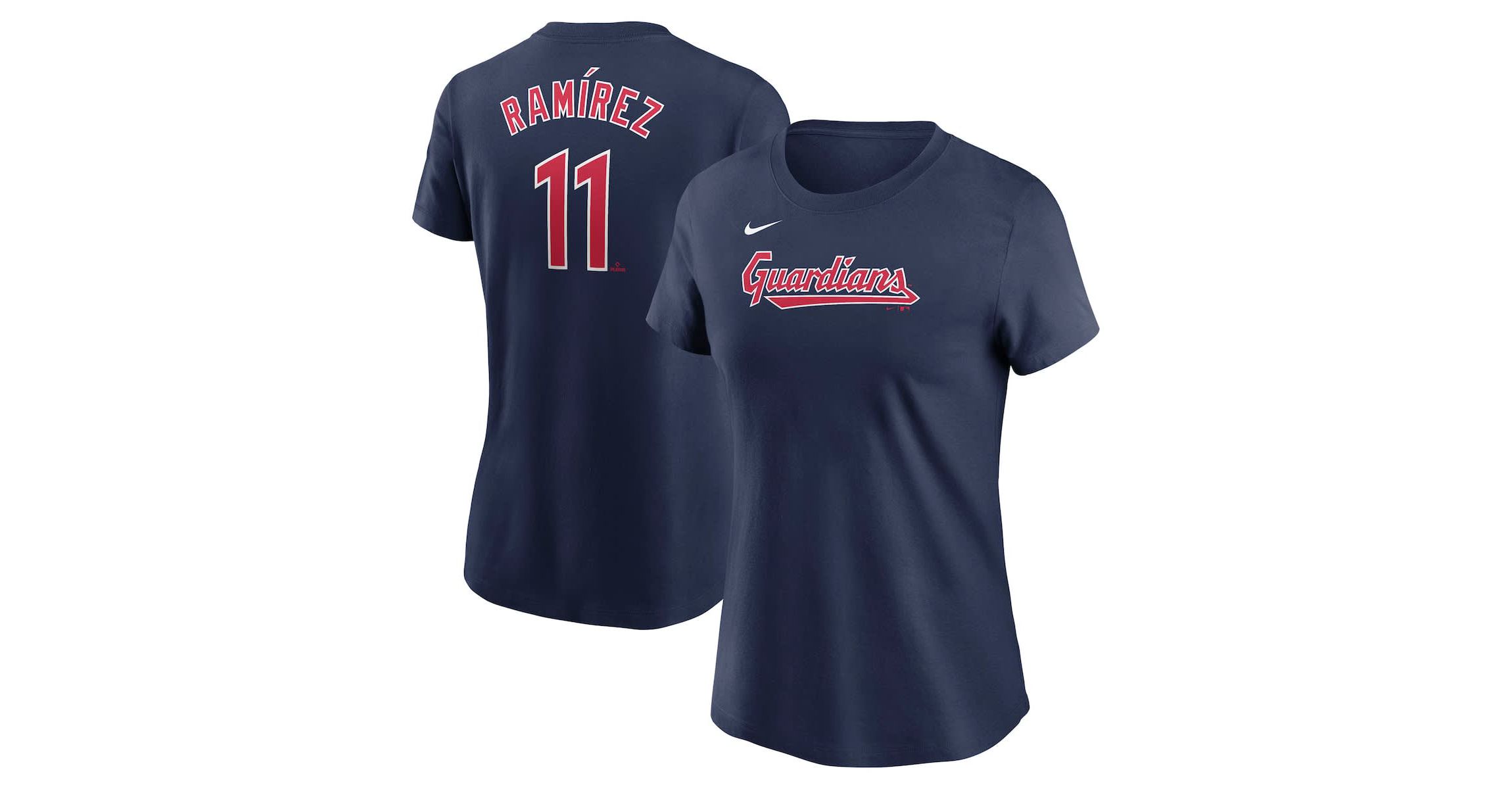 MLB Nike Jose Ramirez Cleveland Guardians Fuse Name & Number T-Shirt