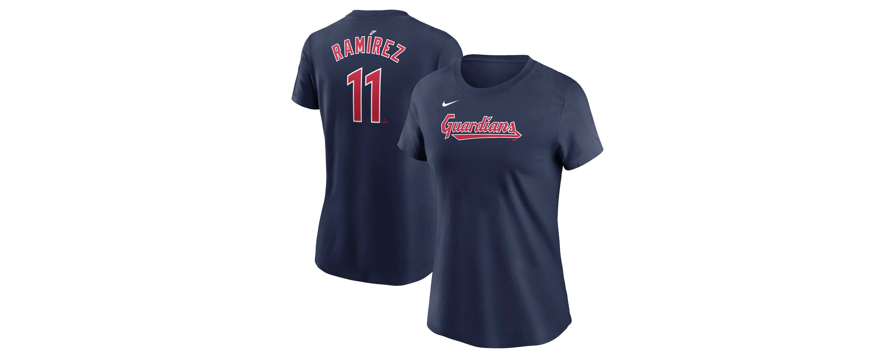 MLB Nike Jose Ramirez Cleveland Guardians Fuse Name & Number T-Shirt