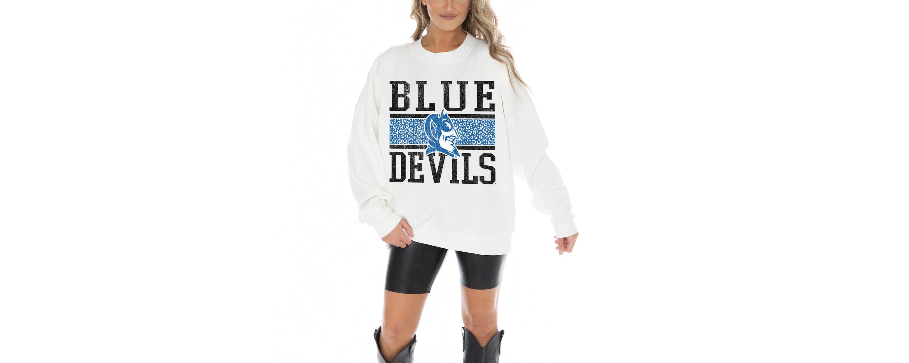 Duke Blue Devils NCAA Duke Devils Fair Catch Pullover Sweatshirt