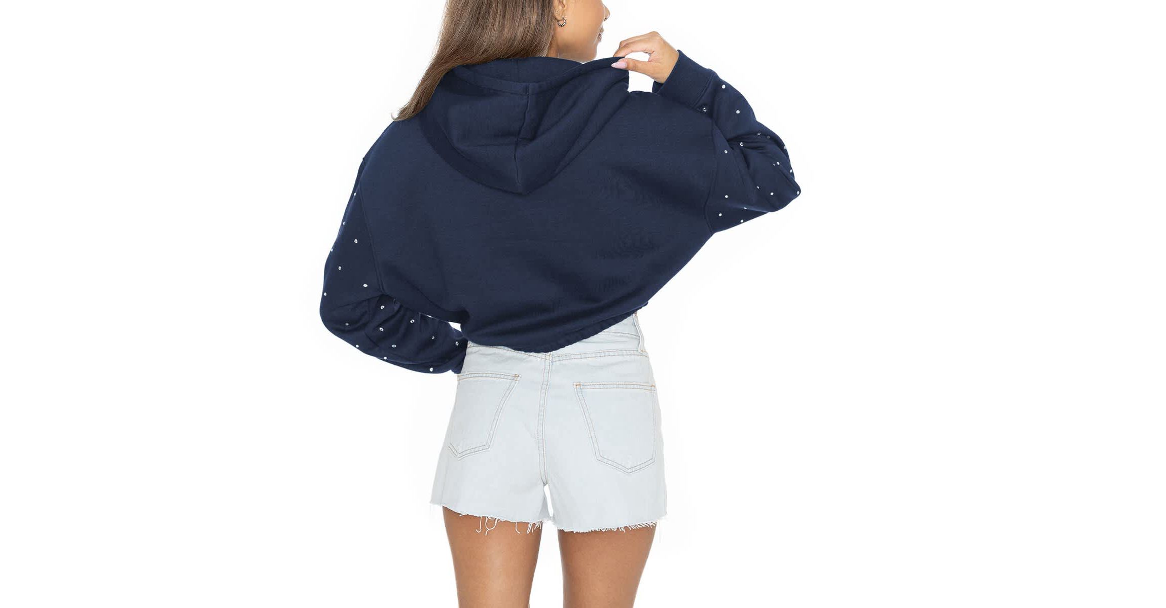 NCAA Notre Dame Fighting Irish Like A Star Scrunch Waist Pullover Hoodie