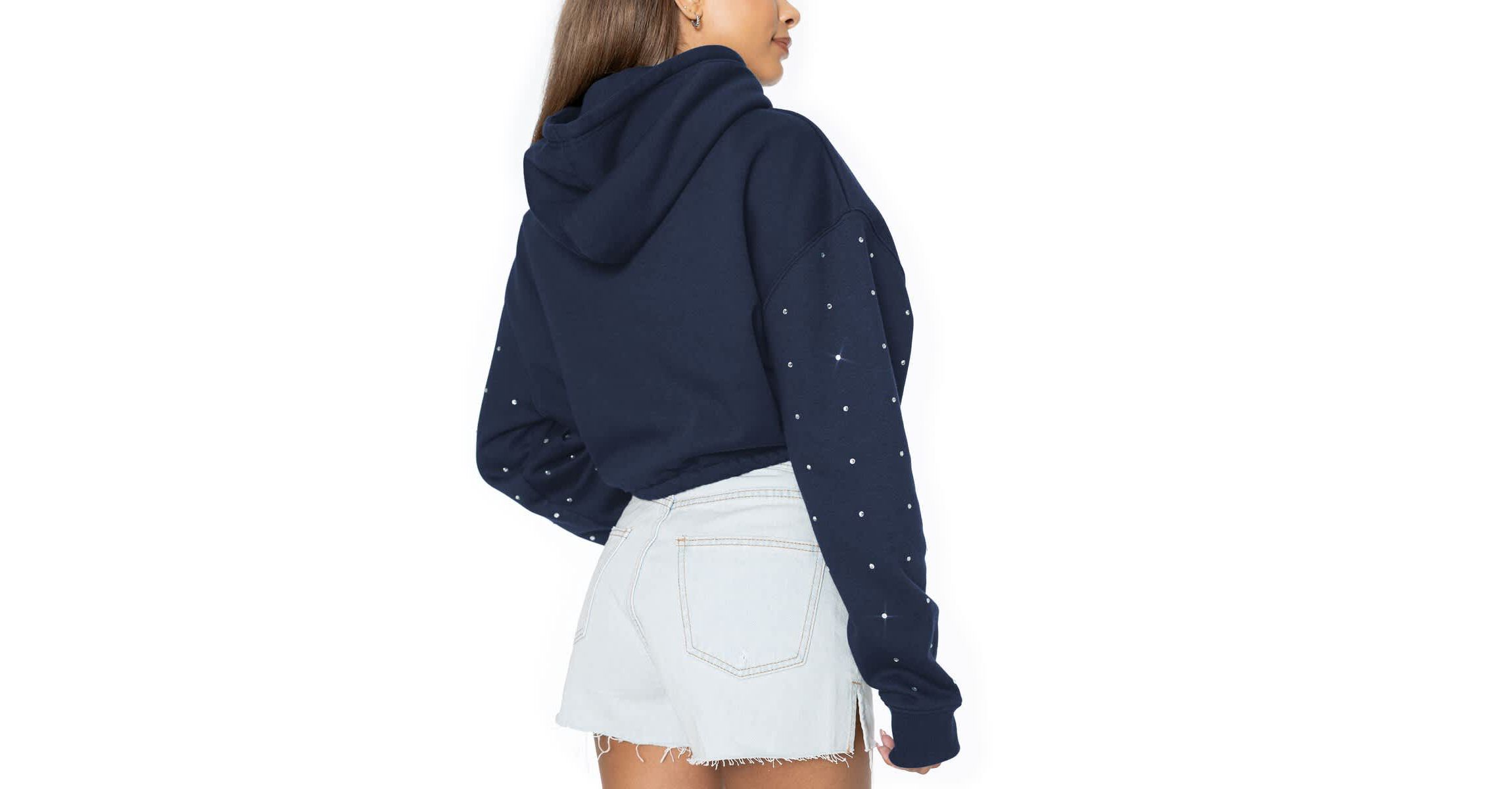 NCAA Notre Dame Fighting Irish Like A Star Scrunch Waist Pullover Hoodie