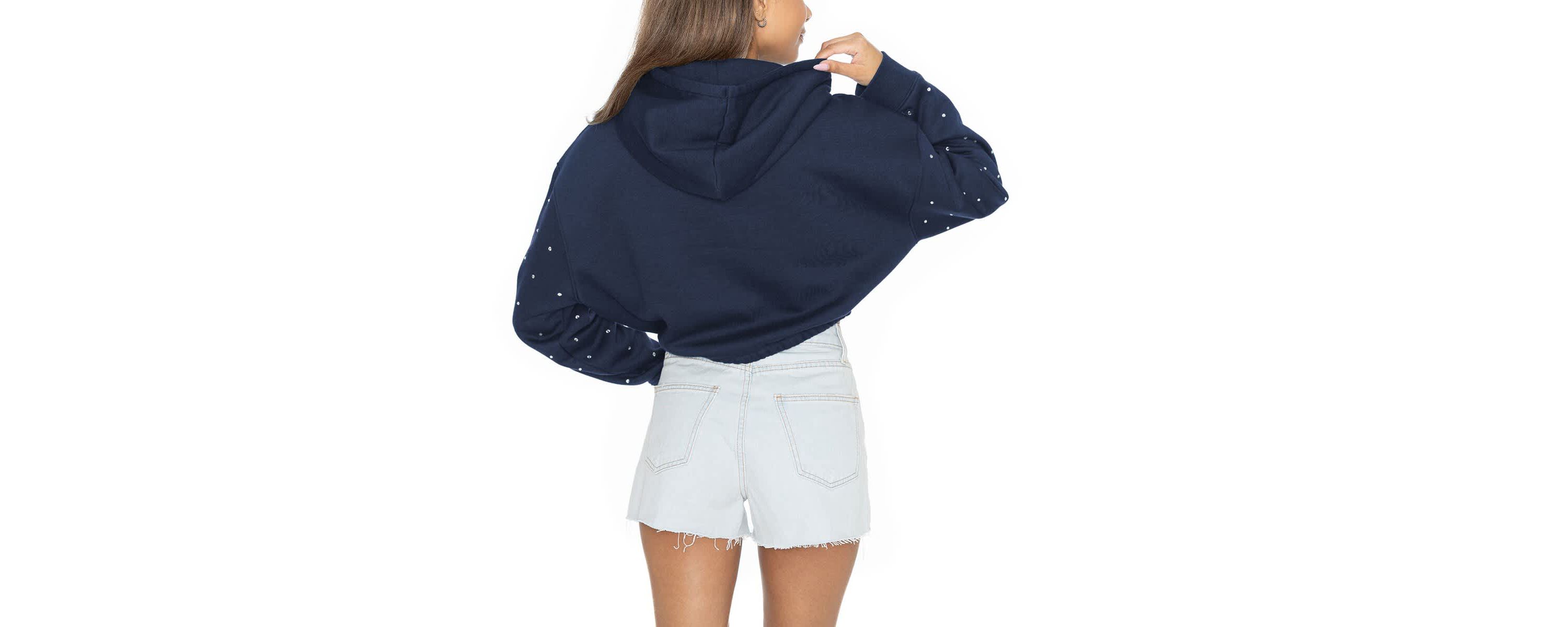 NCAA Notre Dame Fighting Irish Like A Star Scrunch Waist Pullover Hoodie