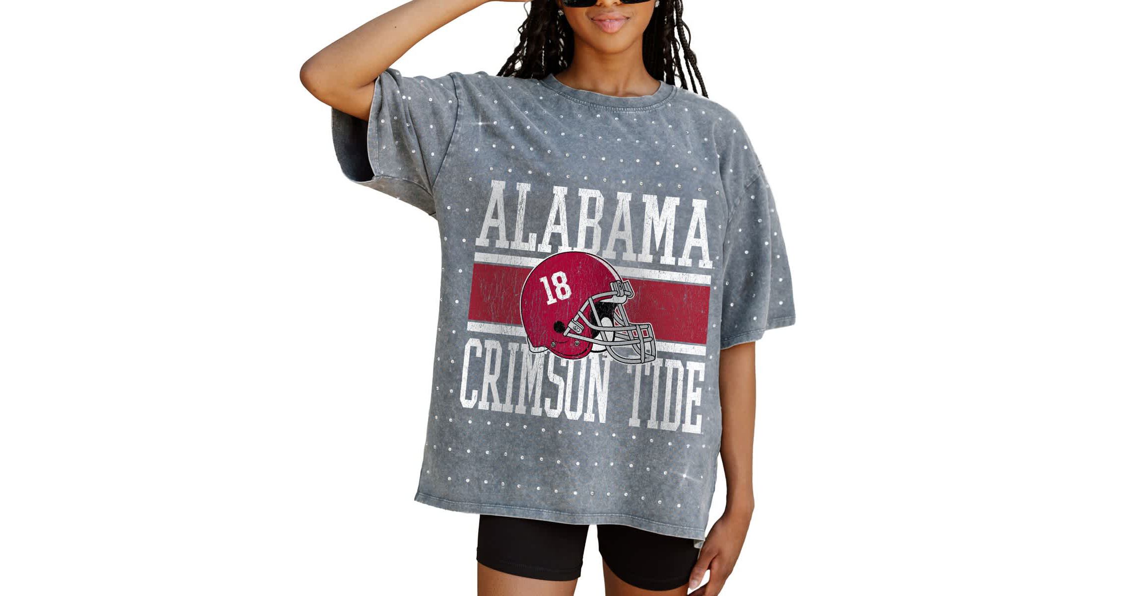 Alabama Crimson Tide NCAA Alabama Tide On the Ball Oversized T-Shirt