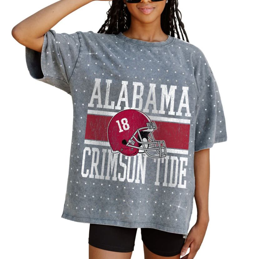 Alabama Crimson Tide NCAA Alabama Tide On the Ball Oversized T-Shirt
