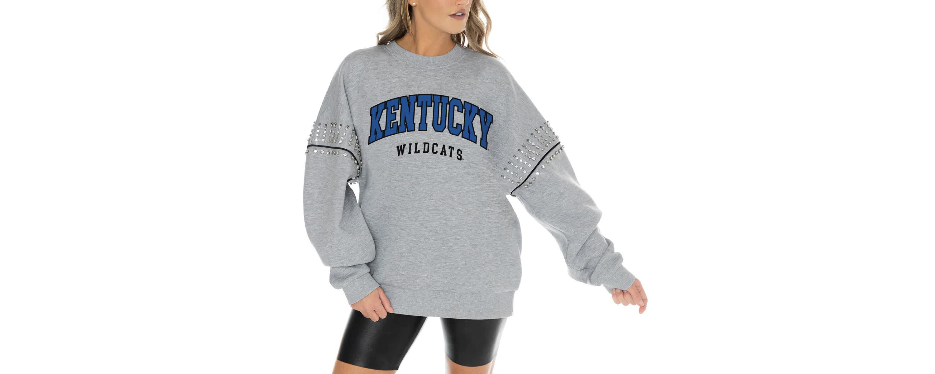 NCAA Kentucky Wildcats Competitive Edge Oversized Fleece Pullover Sweatshirt