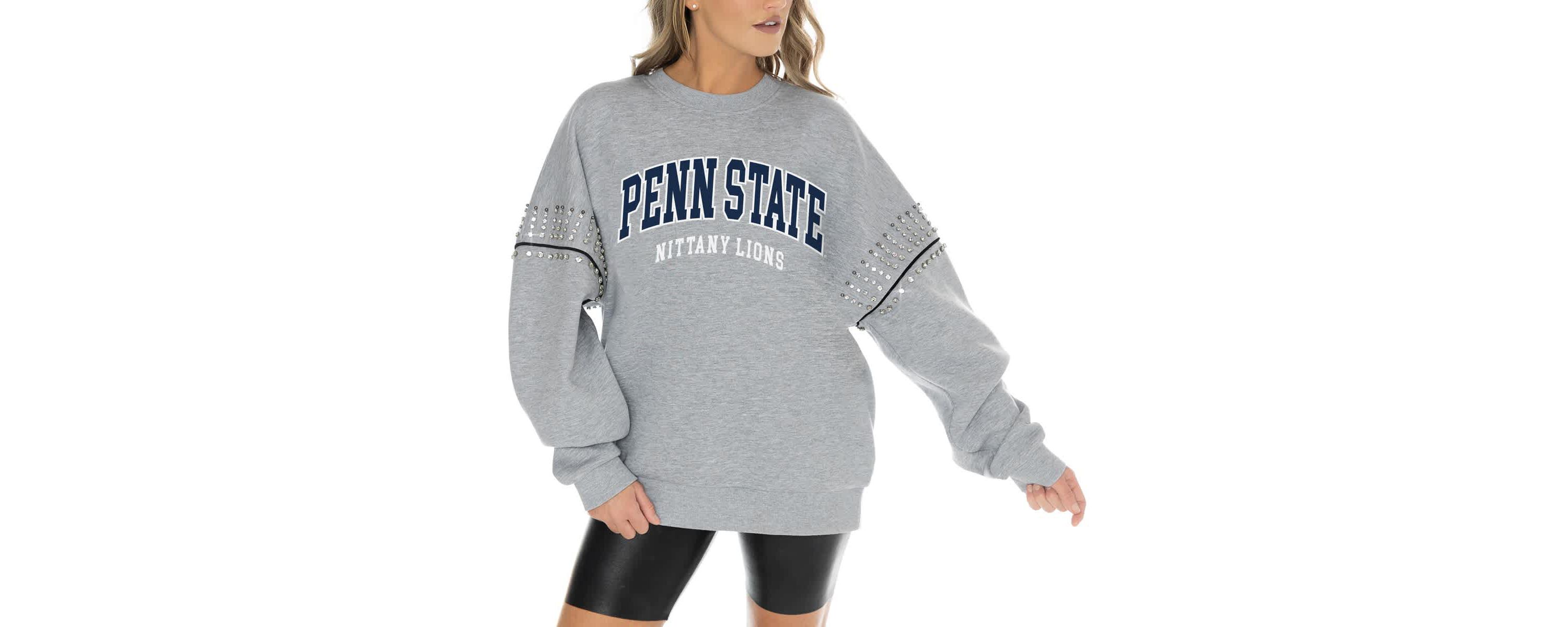 NCAA Penn State Nittany Lions Competitive Edge Oversized Fleece Pullover Sweatshirt