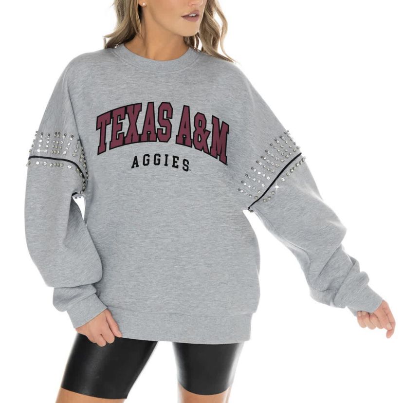 NCAA Texas A&M Aggies Competitive Edge Oversized Fleece Pullover Sweatshirt