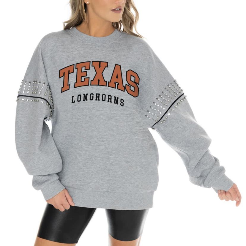 NCAA Texas Longhorns Competitive Edge Oversized Fleece Pullover Sweatshirt