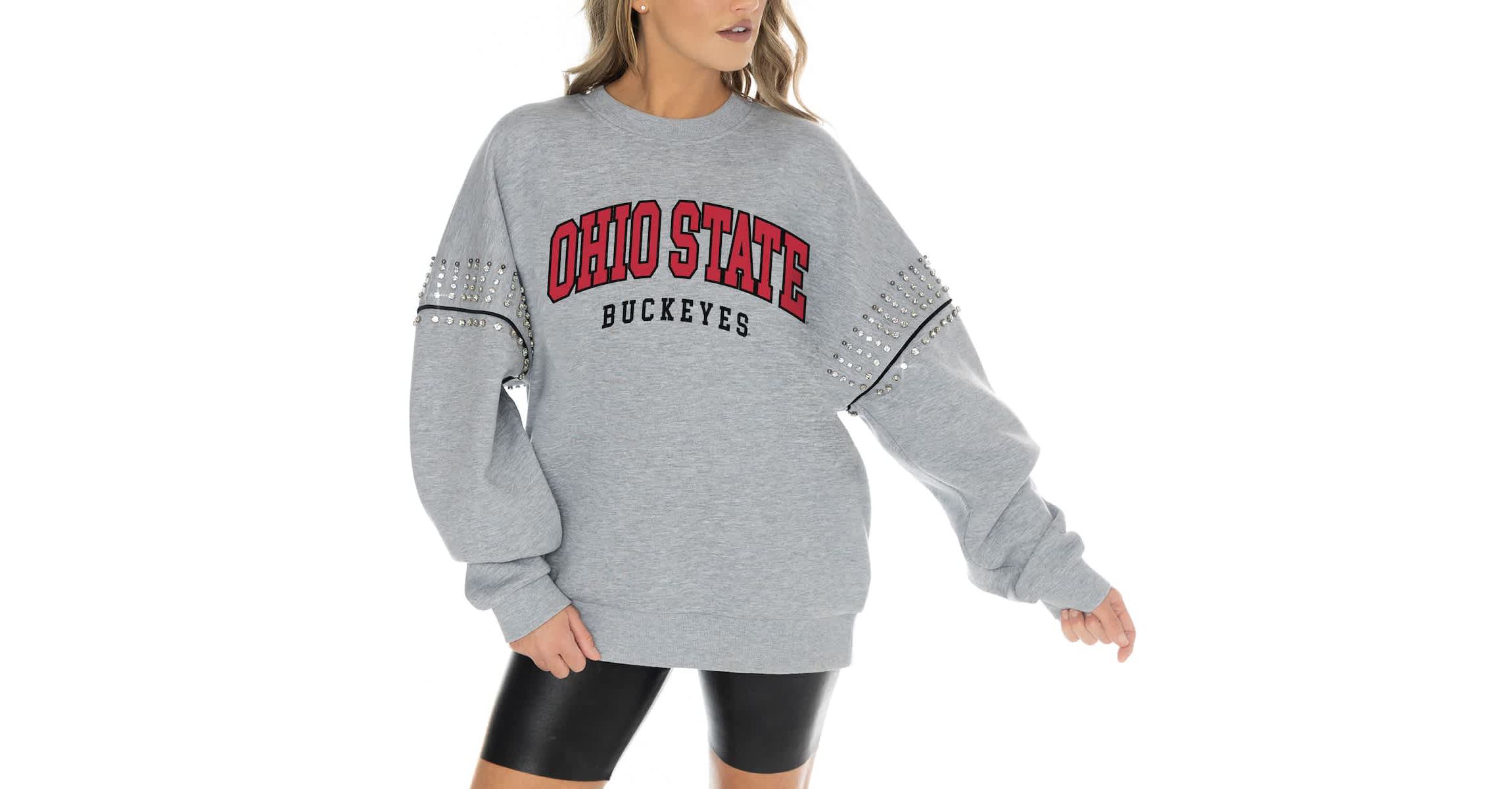 NCAA Ohio State Buckeyes Competitive Edge Oversized Fleece Pullover Sweatshirt