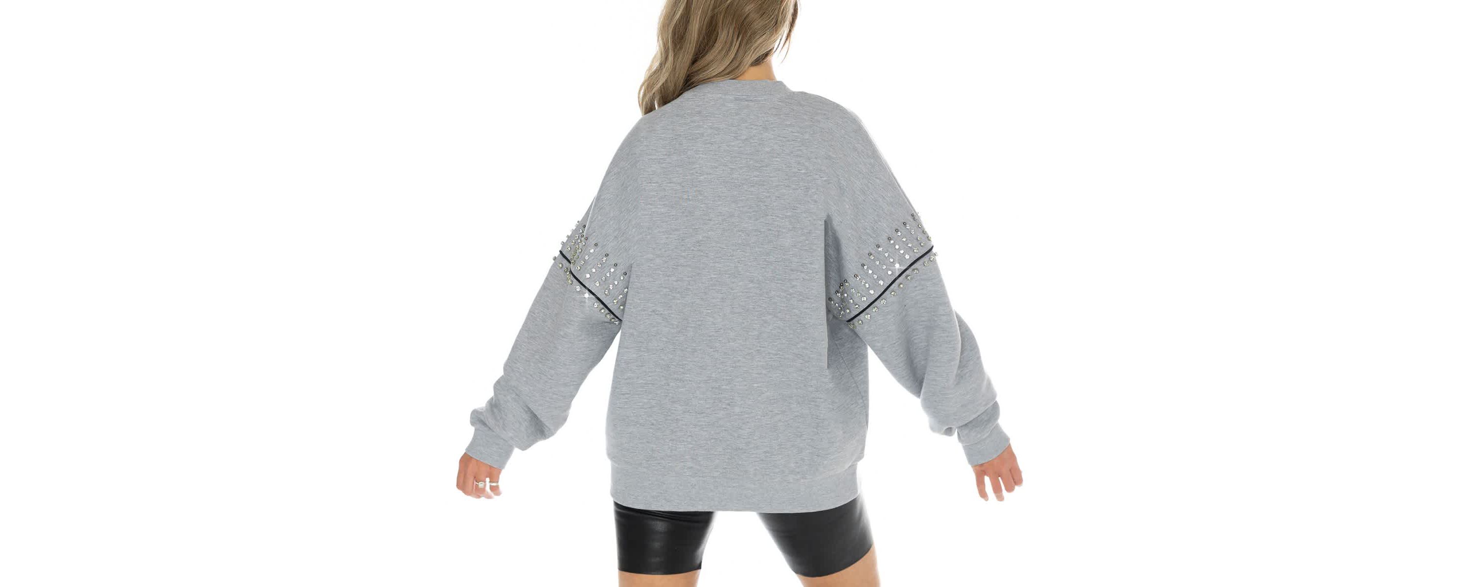 Alabama Crimson Tide NCAA Alabama Tide Competitive Edge Oversized Fleece Pullover Sweatshirt