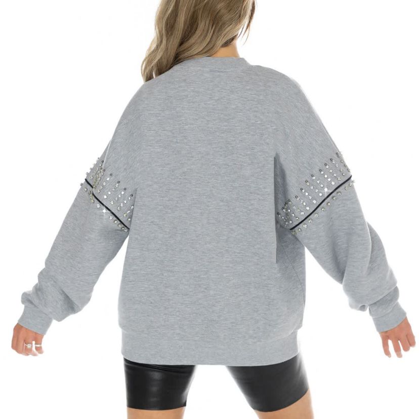 Alabama Crimson Tide NCAA Alabama Tide Competitive Edge Oversized Fleece Pullover Sweatshirt
