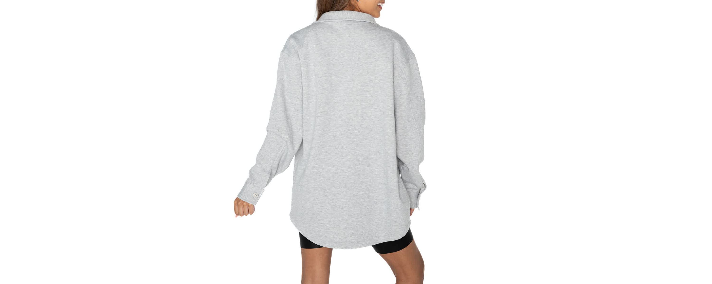 Clark Atlanta Panthers NCAA Clark Atlanta University Panthers Foundation Full-Button Long Sleeve Overshirt