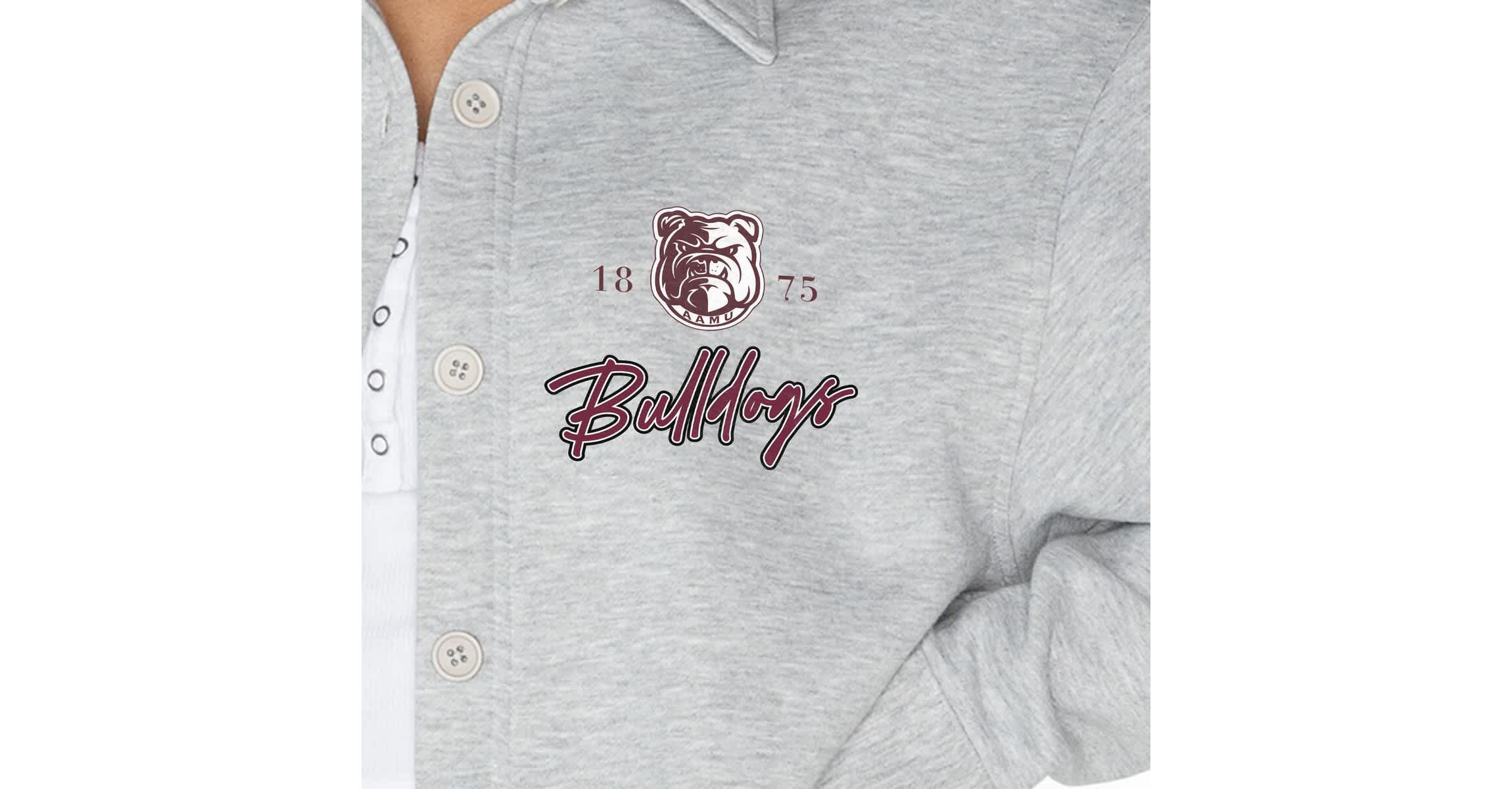 NCAA Alabama A&M Bulldogs Foundation Full-Button Long Sleeve Overshirt