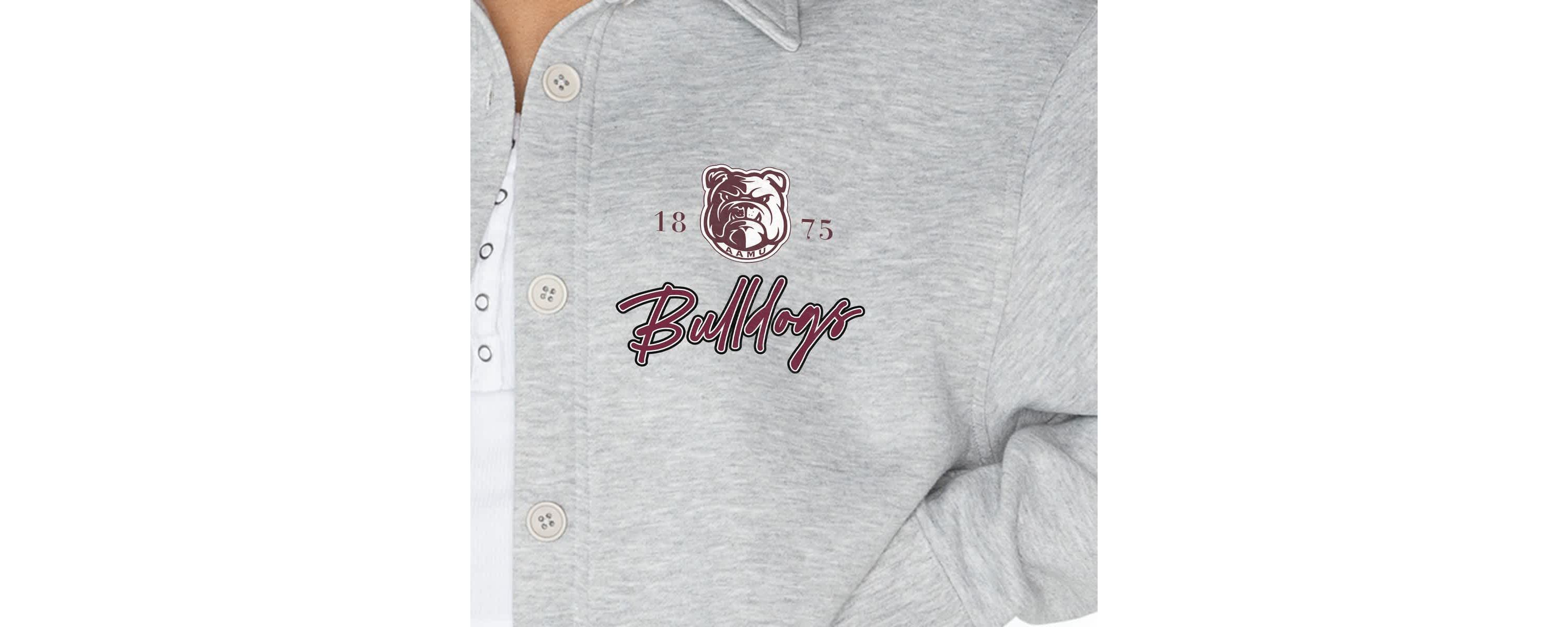 NCAA Alabama A&M Bulldogs Foundation Full-Button Long Sleeve Overshirt
