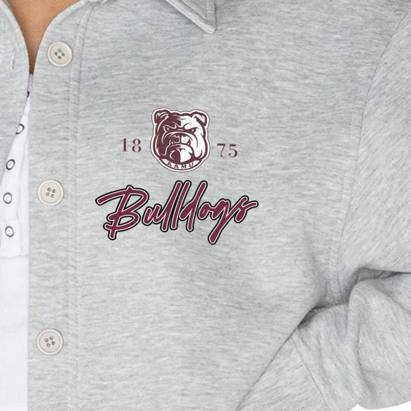 NCAA Alabama A&M Bulldogs Foundation Full-Button Long Sleeve Overshirt